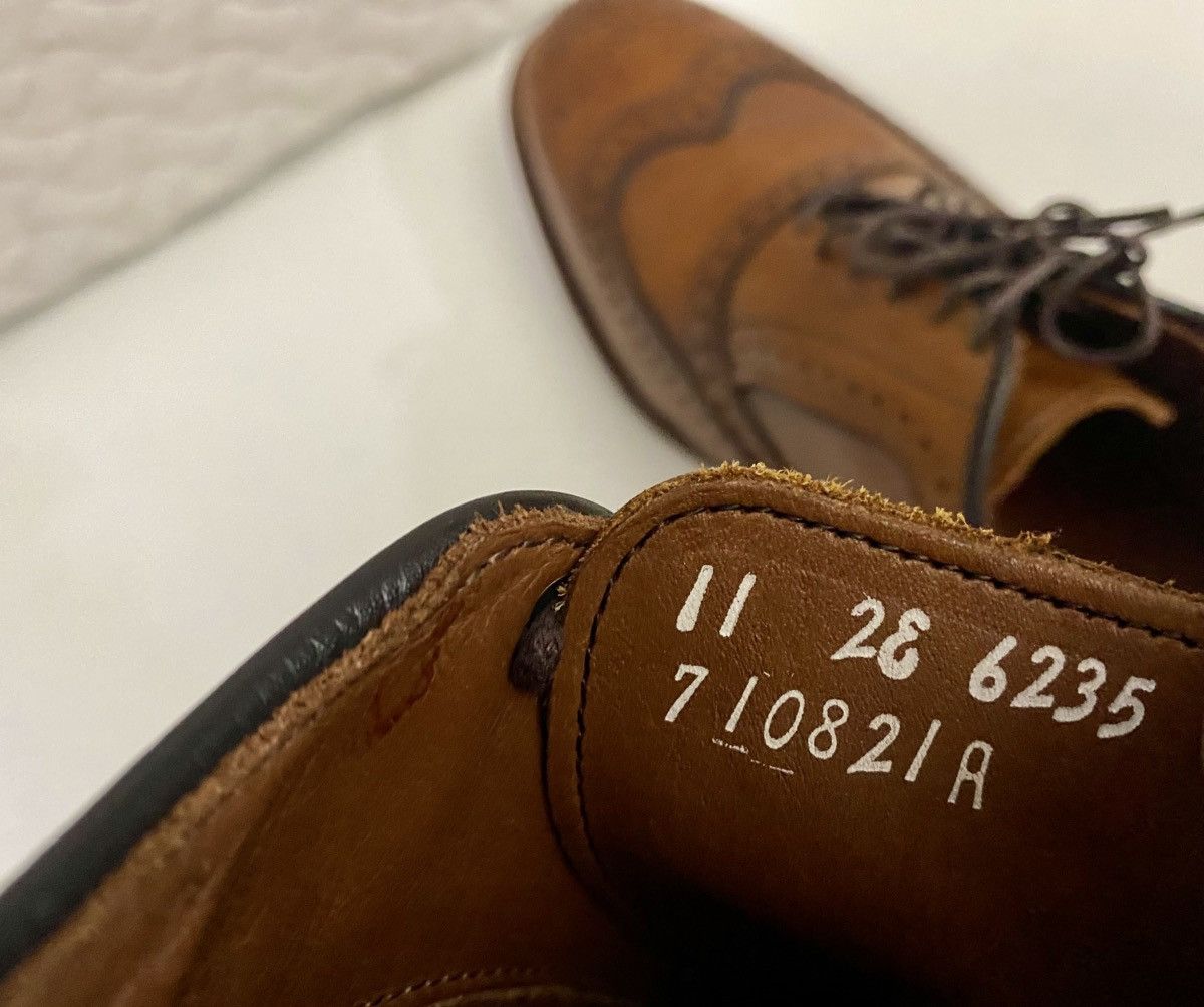 Allen Edmonds Allen Edmonds 🇺🇸 McAllister Wing-Tip Oxford Walnut 11 EE VGC Size US 11 / EU 44 - 5 Thumbnail