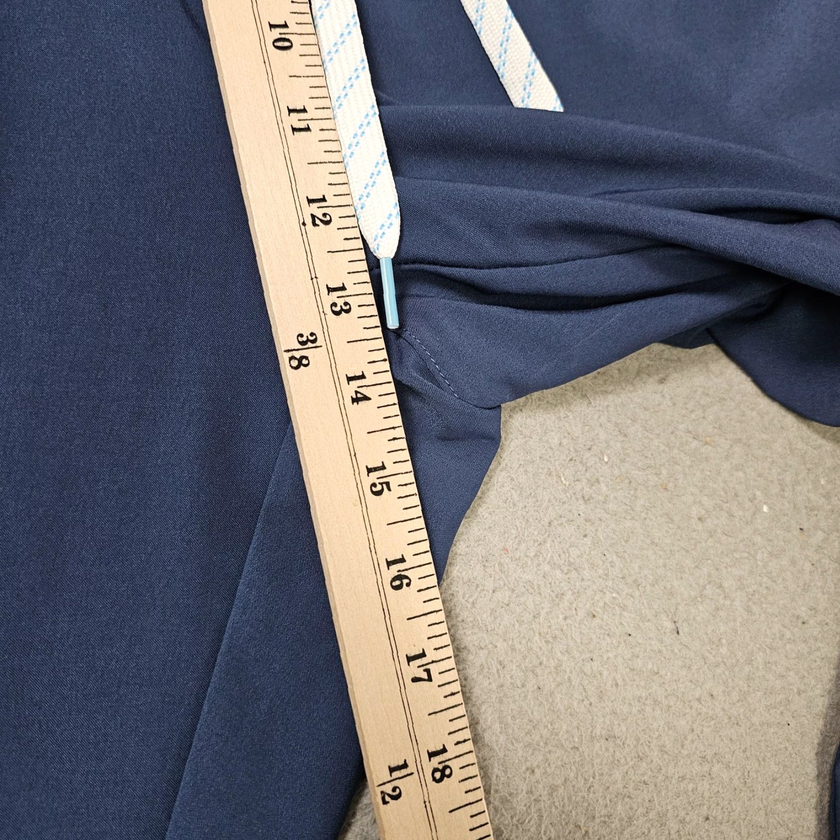Chubbies Chubbies Pants Mens 2XL Blue Stretch Chino Elastic Drawstring Waist Casual Size US 39 - 4 Thumbnail