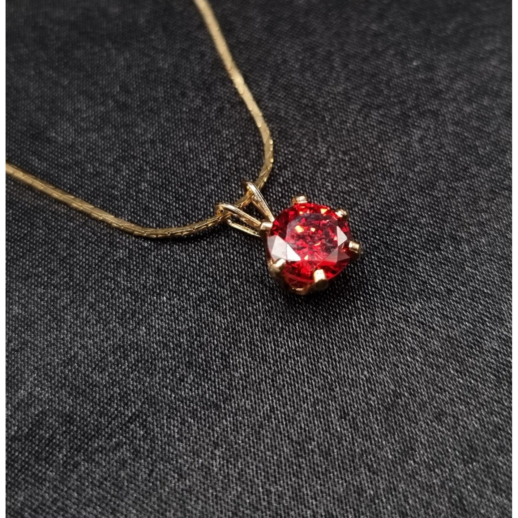 Vintage Vintage 1980s-90s Made In Korea Gold Plated Necklace With Re Size ONE SIZE - 3 Thumbnail