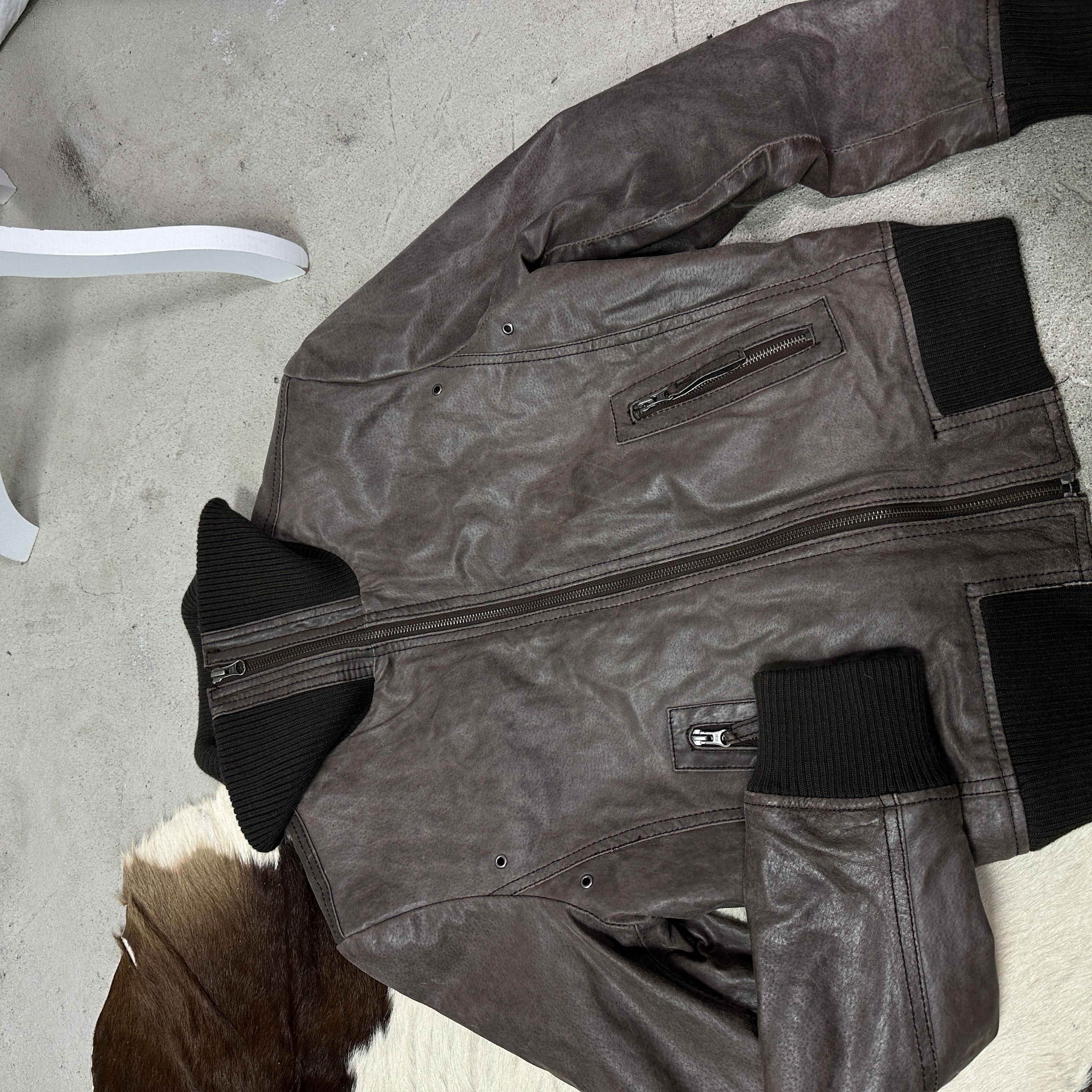 Vintage Vintage Leather Biker Moto Washed Brown Jacket Y2K Size US M / EU 48-50 / 2 - 3 Thumbnail