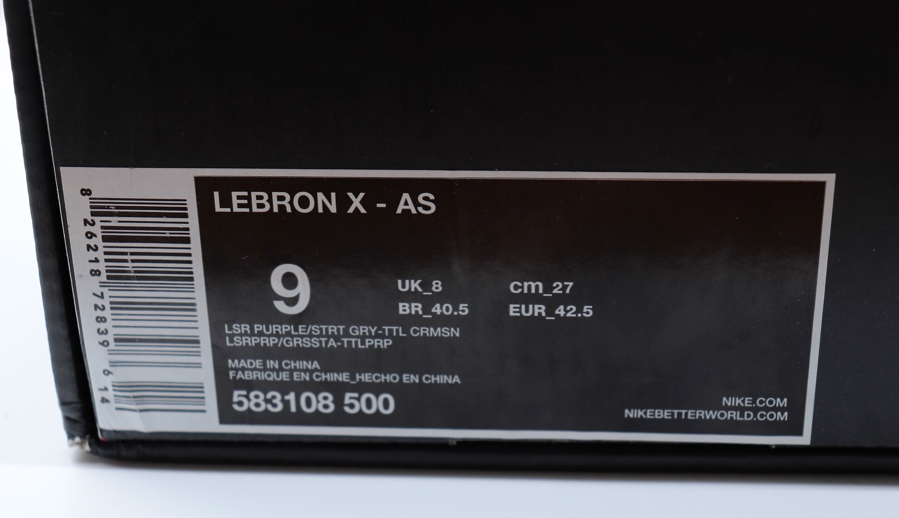 Nike Nike LeBron 10 X 'All-Star Area 72' (583108-500) Size 9 Used Size US 9 / EU 42 - 9 Thumbnail