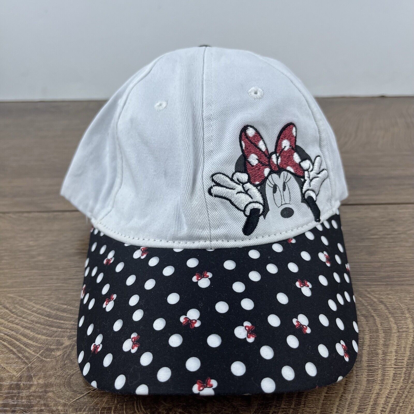 Other Minni Mouse Hat Mini Mouse Hat White Adjustable Hat White Ad Size ONE SIZE - 4 Thumbnail