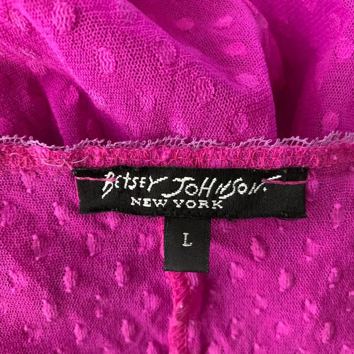 Betsey Johnson Vintage 90s Betsey Johnson Sheer Maxi Dress L Purple ...