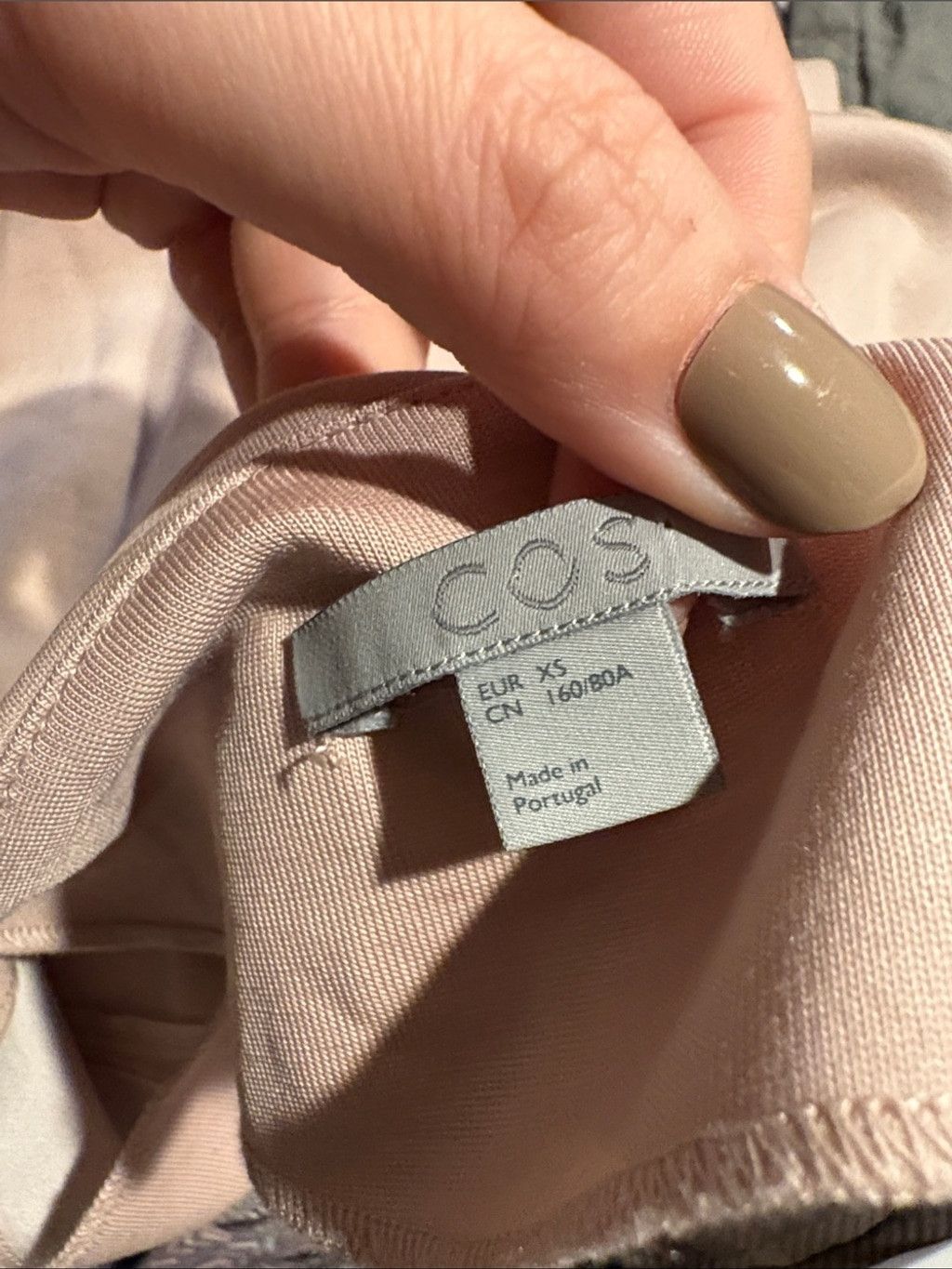 Cos COS blush pink boatneck structured oversized tunic shift dre Size XS / US 0-2 / IT 36-38 - 7 Thumbnail