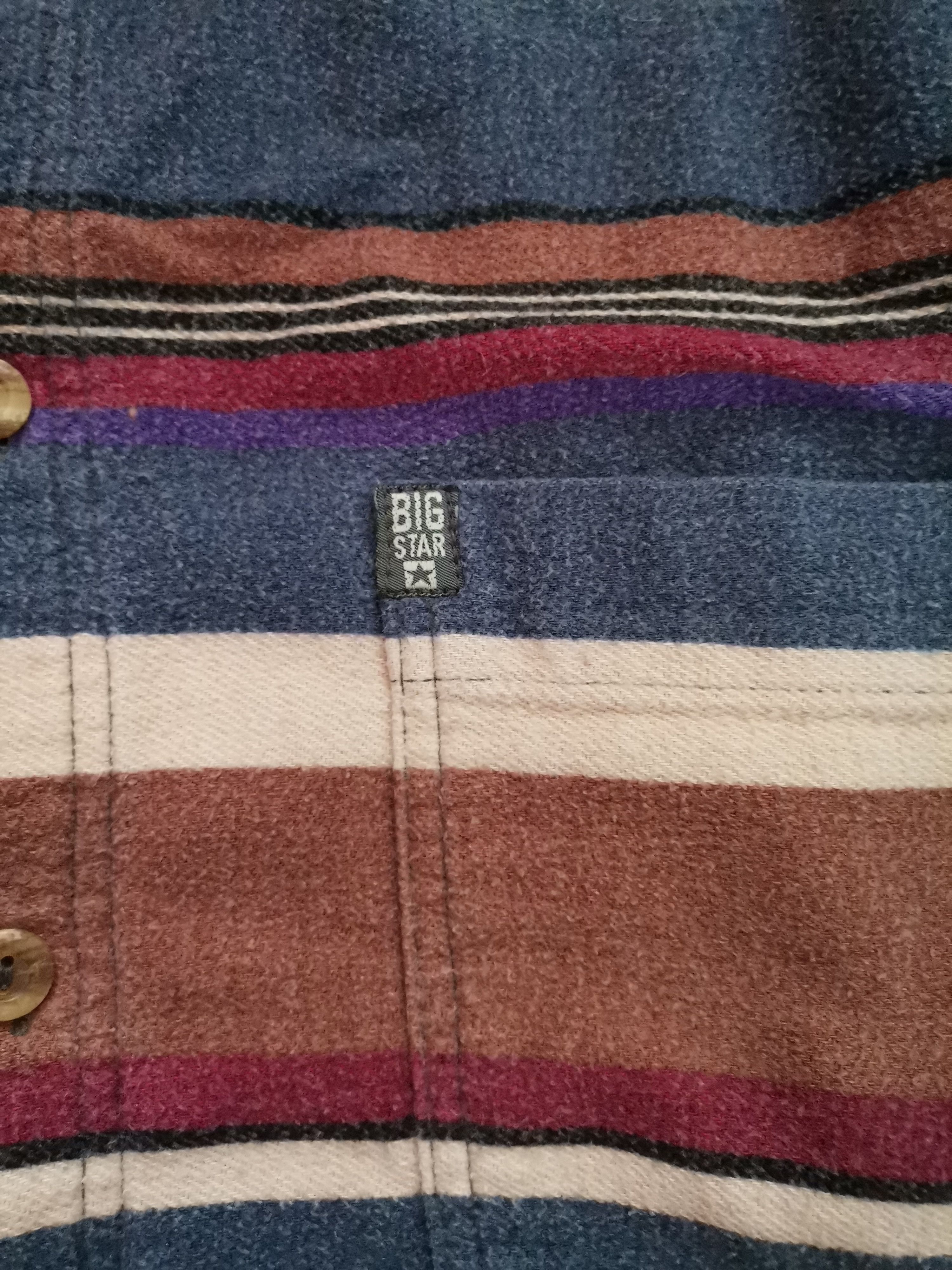 Big Star Vintage Big Star Striped Flannel Size US XL / EU 56 / 4 - 2 Thumbnail