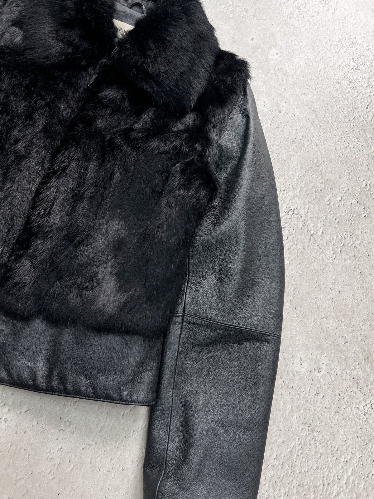 Hysteric Glamour Hysteric glamour style black leather fur jacket Y2K style Size M / US 6-8 / IT 42-44 - 4 Thumbnail