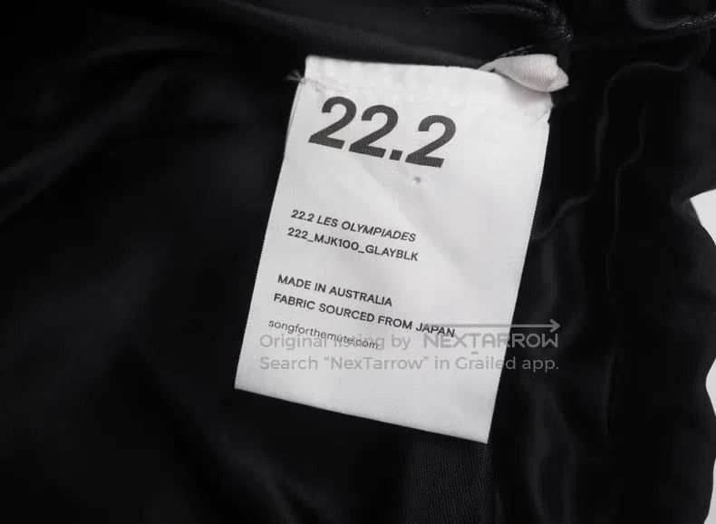 Song For The Mute SONG FOR THE MUTE Mirror-spliced motion jacket Size US S / EU 44-46 / 1 - 6 Thumbnail