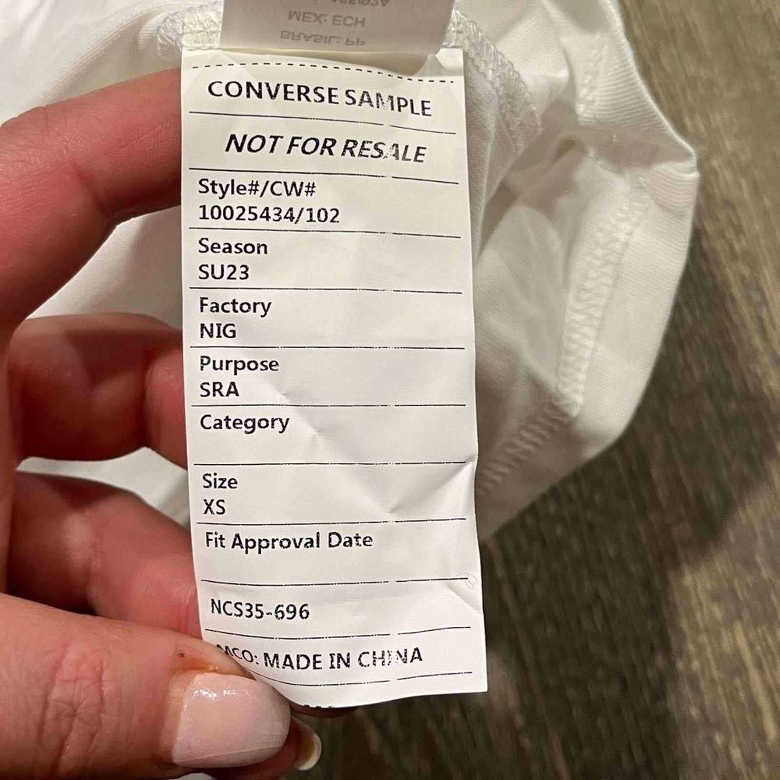 Converse NWT Converse Standard Fit Script Star Seasonal Tee White XS Size XS / US 0-2 / IT 36-38 - 6 Thumbnail