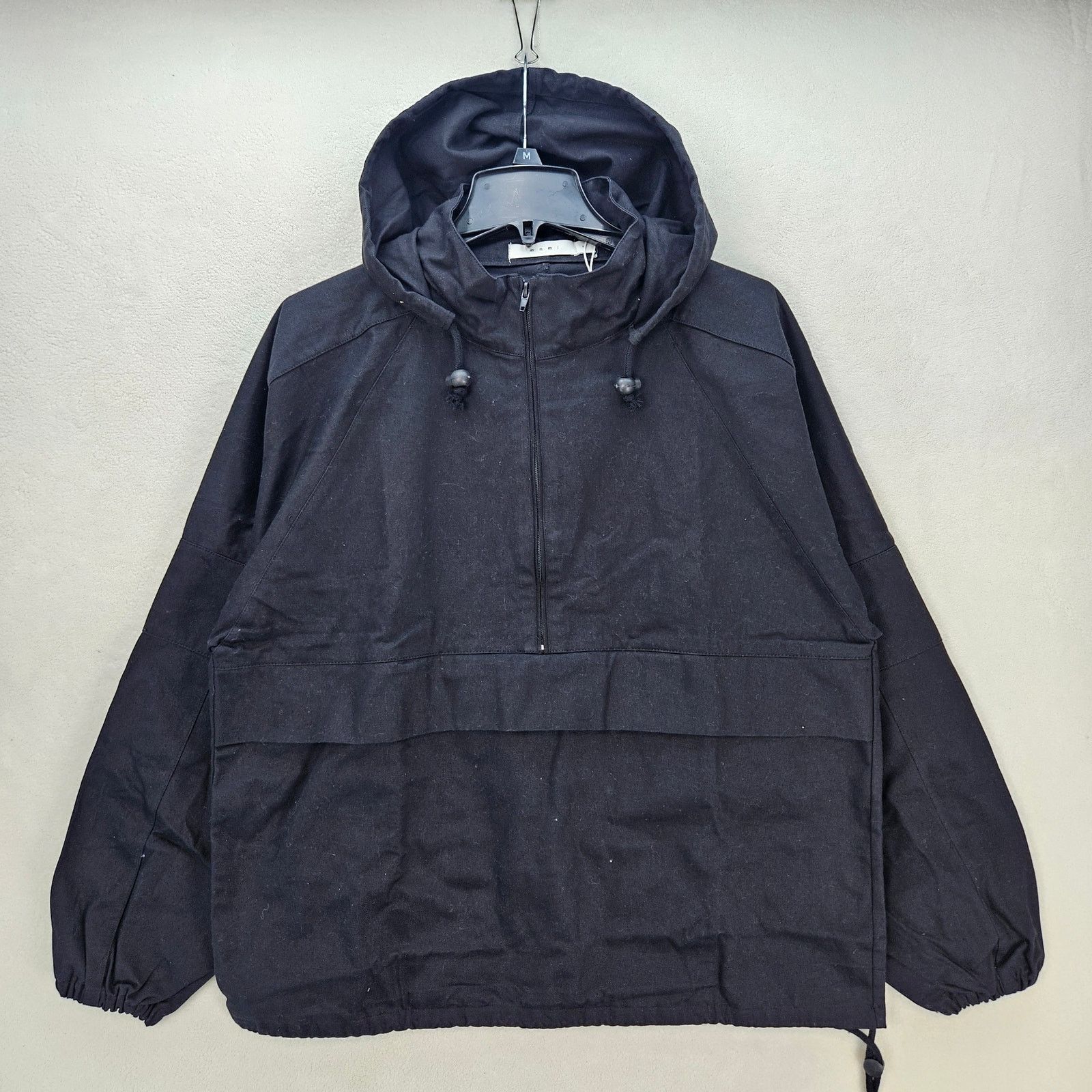 MNML MNML MEN'S MEDIUM COTTON HALF ZIP JACKET BLACK NWT Size US M / EU 48-50 / 2 - 1 Thumbnail