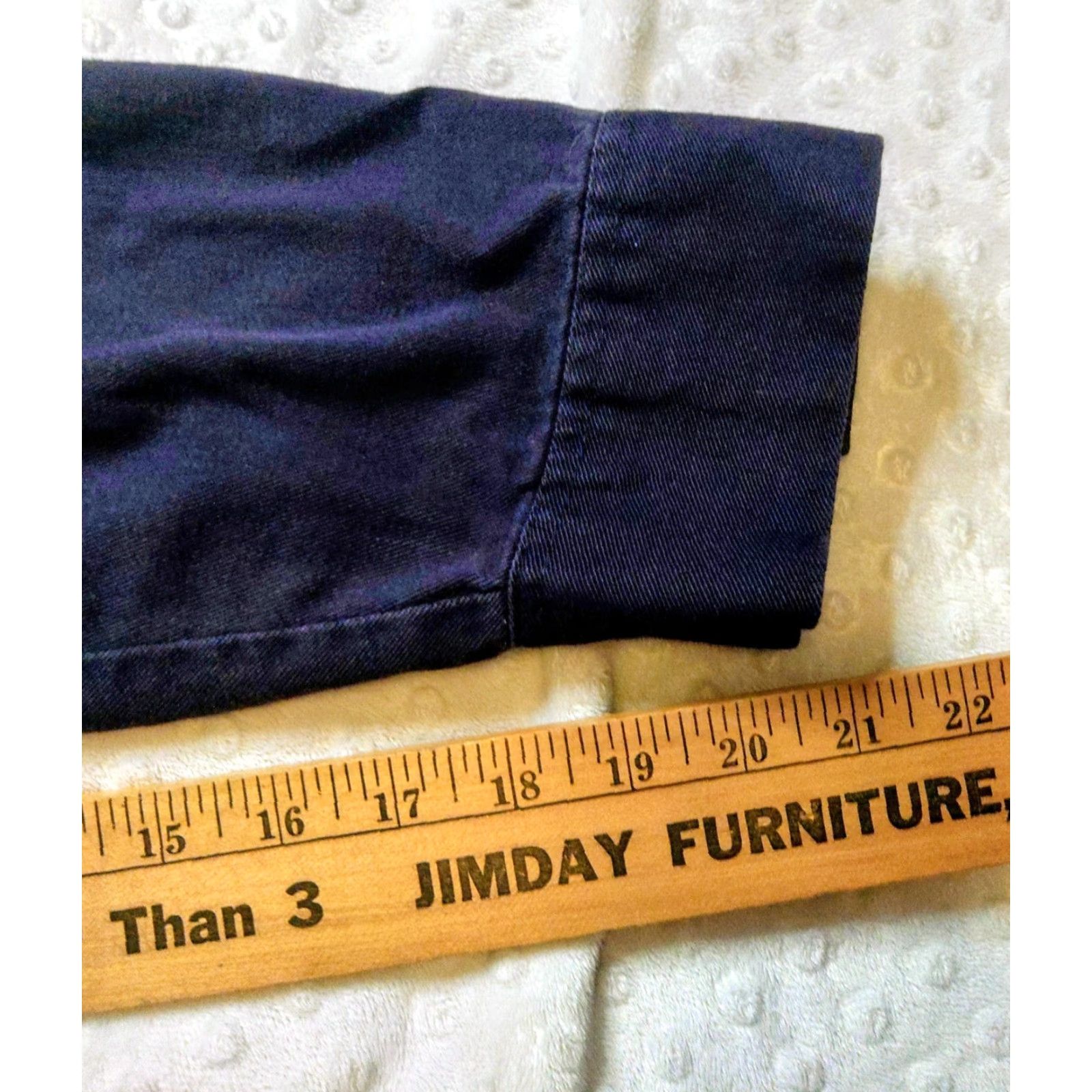Essentials Steel Guard Essentials Mens Shirt Large Navy Blue Twill Button-Up Pocketed Workwear Cat Classic Biker Size US L / EU 52-54 / 3 - 7 Thumbnail