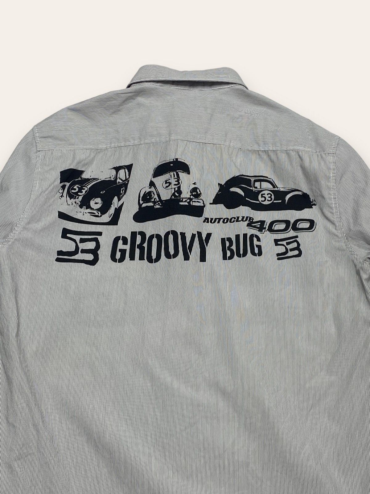 Iceberg 90s Vintage ICE ICEBERG HERBIE Legendary Car Grey Button Up Size US M / EU 48-50 / 2 - 7 Thumbnail