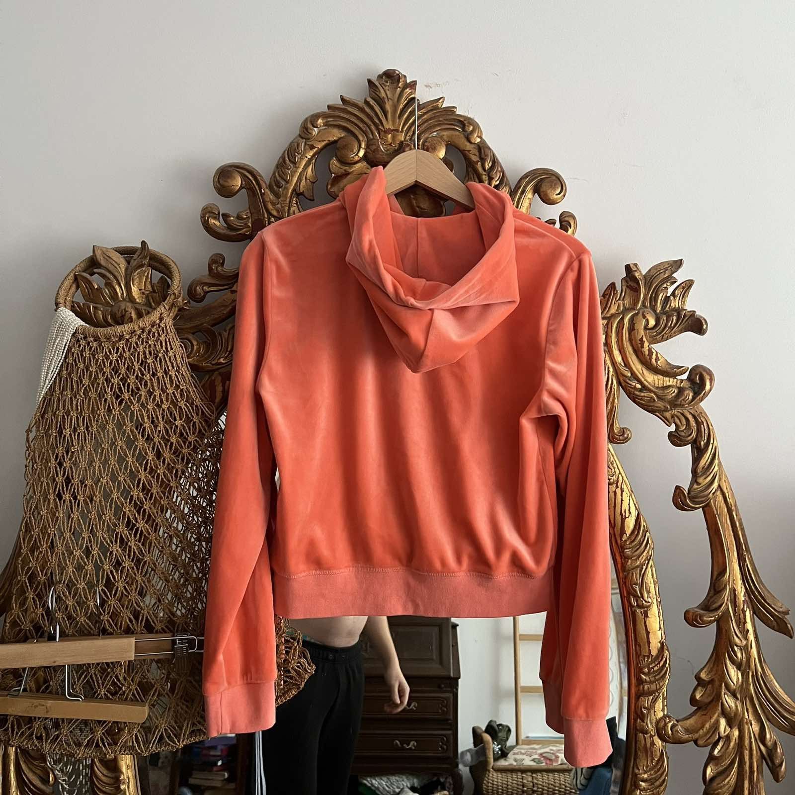 Juicy Couture Juicy Couture Velour Sport Zip Hoodie Sz M Size M / US 6-8 / IT 42-44 - 2 Thumbnail