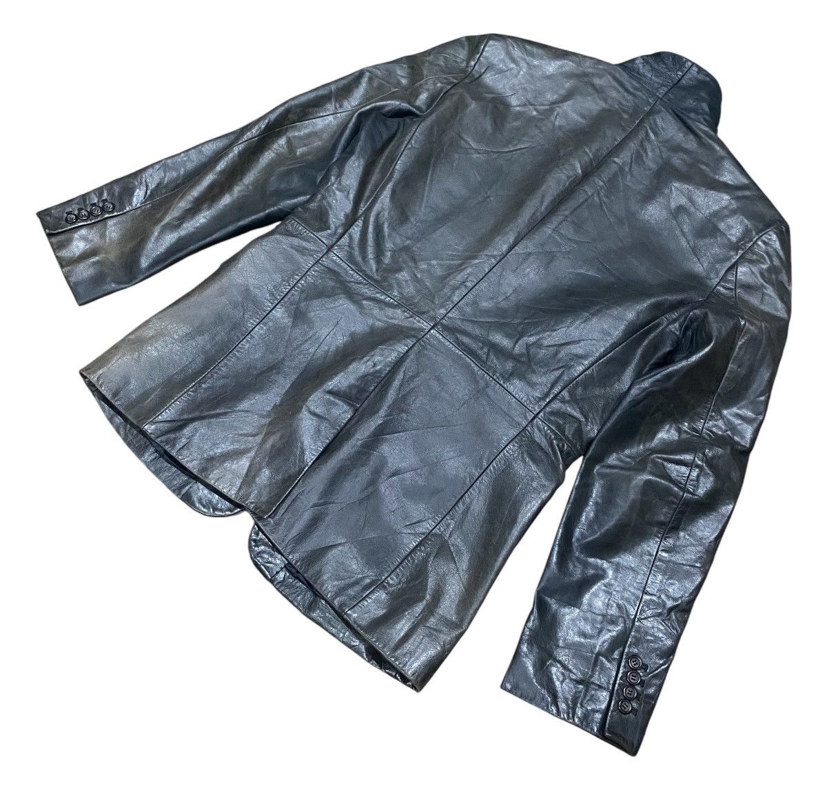 Tornado Mart Rare TORNADO MART Leather Blazer Size US L / EU 52-54 / 3 - 11 Thumbnail