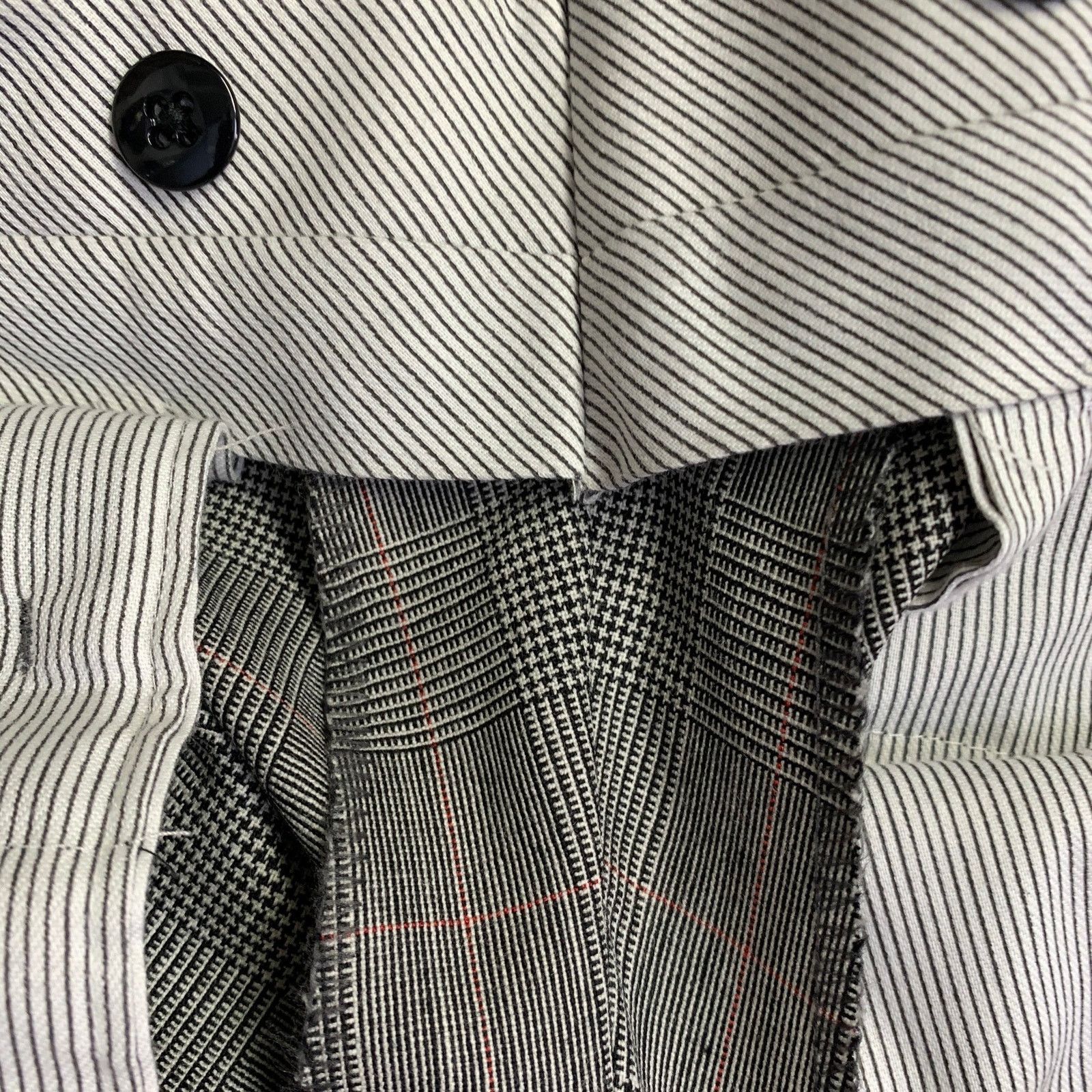 Other O'CONNELL'S Long Black White Plaid Wool Notch Lapel Suit Size 42L - 13 Thumbnail