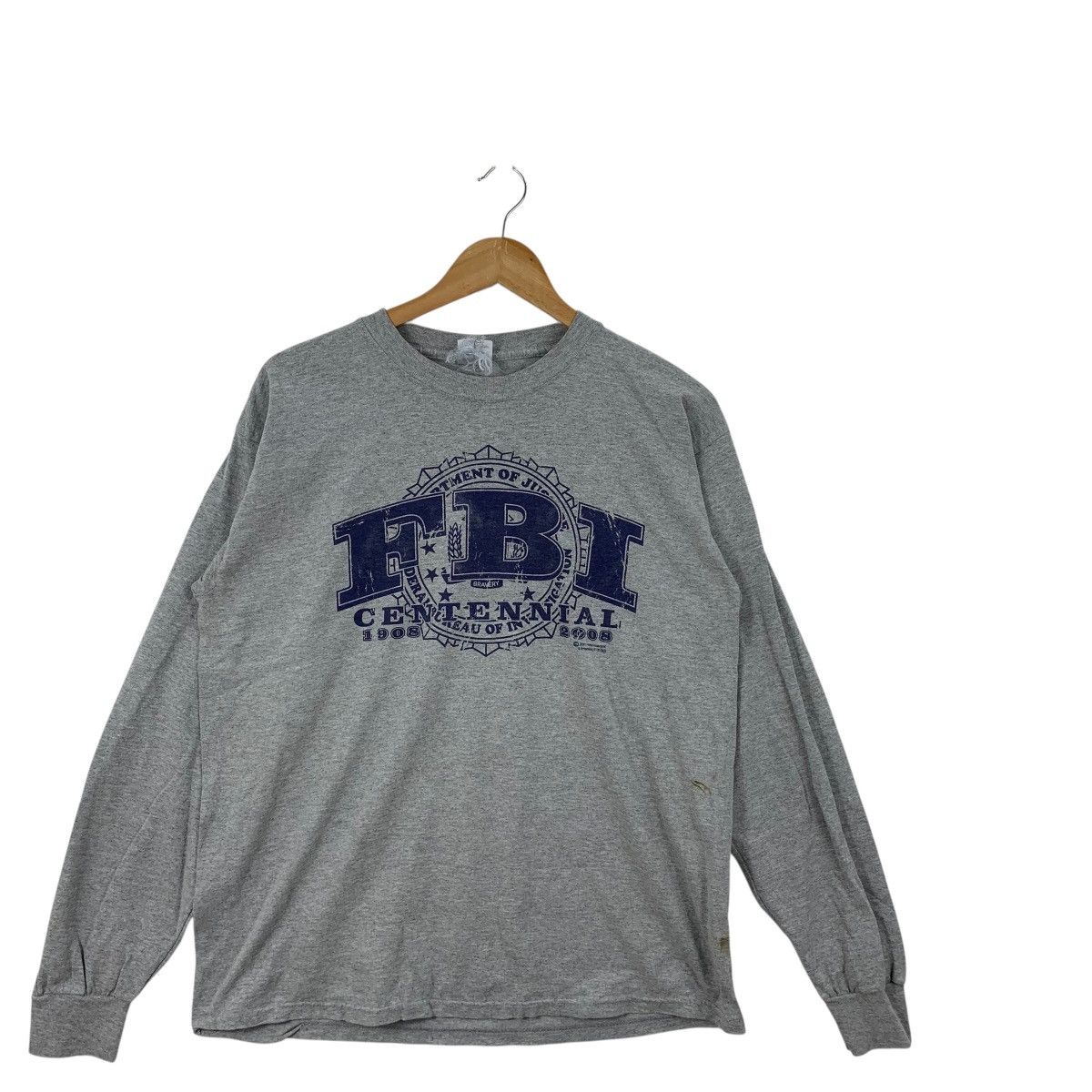 Vintage Vintage FBI Centennial Department Of Justice Distressed Size US M / EU 48-50 / 2 - 4 Thumbnail