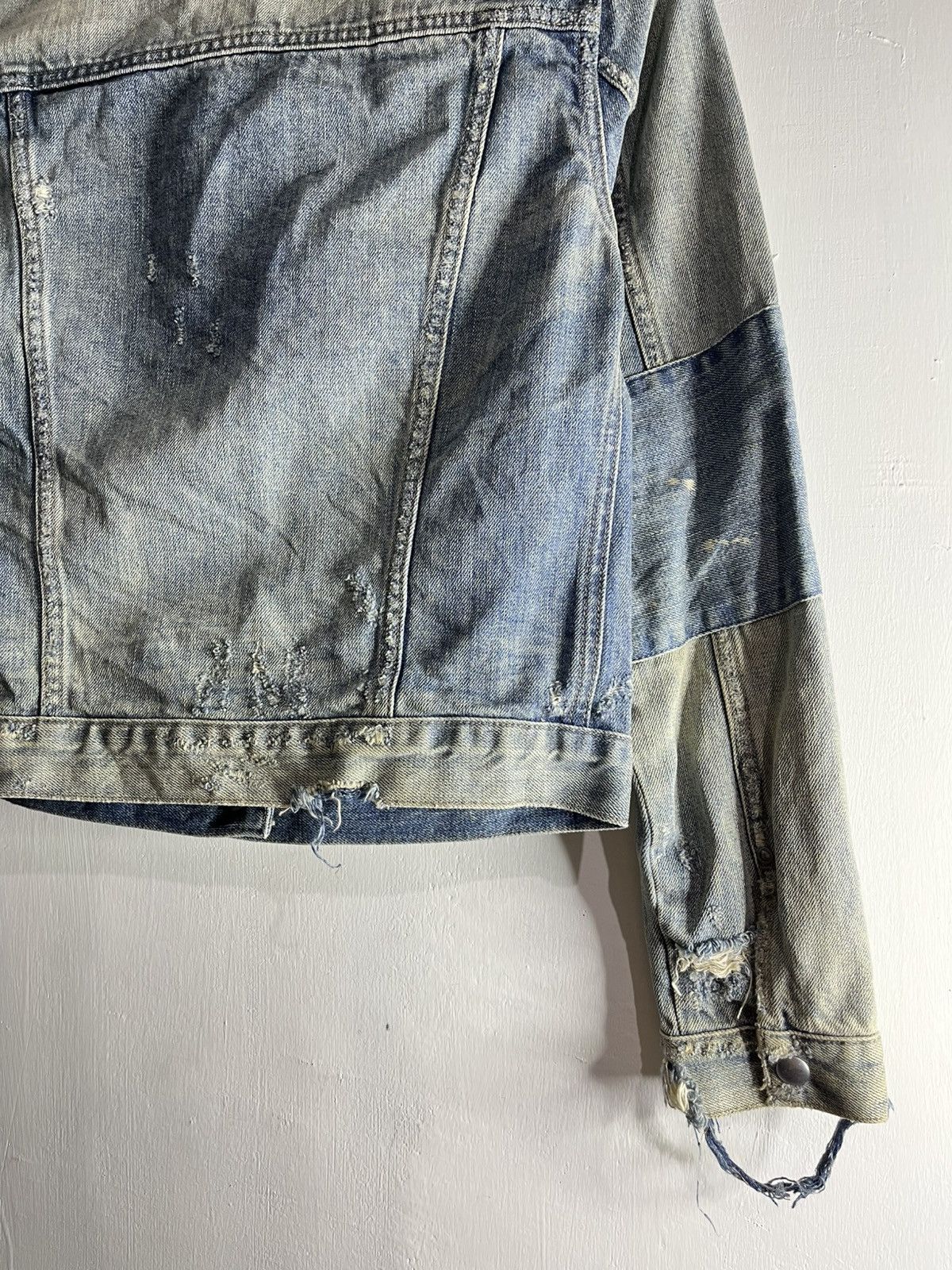 Allsaints Allsaints denim destroyed boro style trucker jeans Size US S / EU 44-46 / 1 - 5 Thumbnail