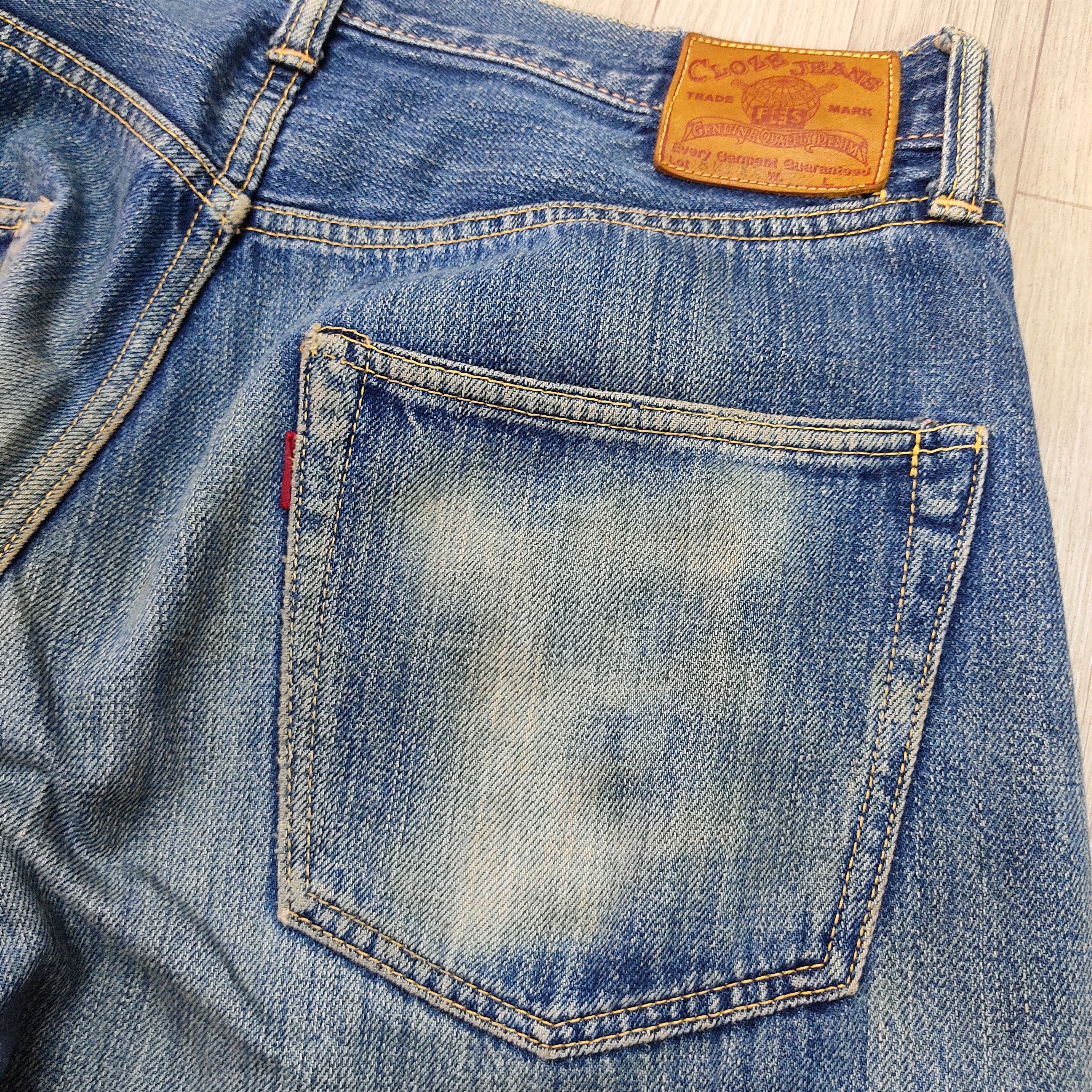 Japanese Brand Vintage Cloze Jeans Distressed Selvedge Denim Pants Size US 32 / EU 48 - 11 Thumbnail