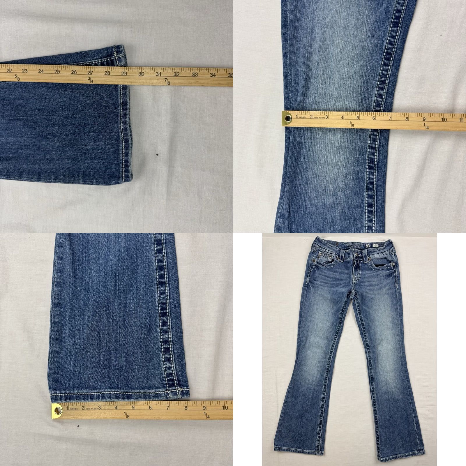 Miss Me VINTAGE Miss Me Bootcut Jeans Womens 28 Hipster Y2K 2000s American Blue Jeans Womens 28 Mens? Size 28" / US 6 / IT 42 - 10 Thumbnail