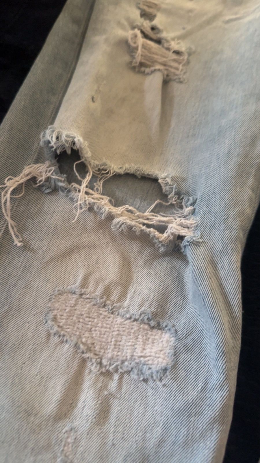 Levi's blue ripped levi’s slim jeans Size US 32 / EU 48 - 4 Thumbnail