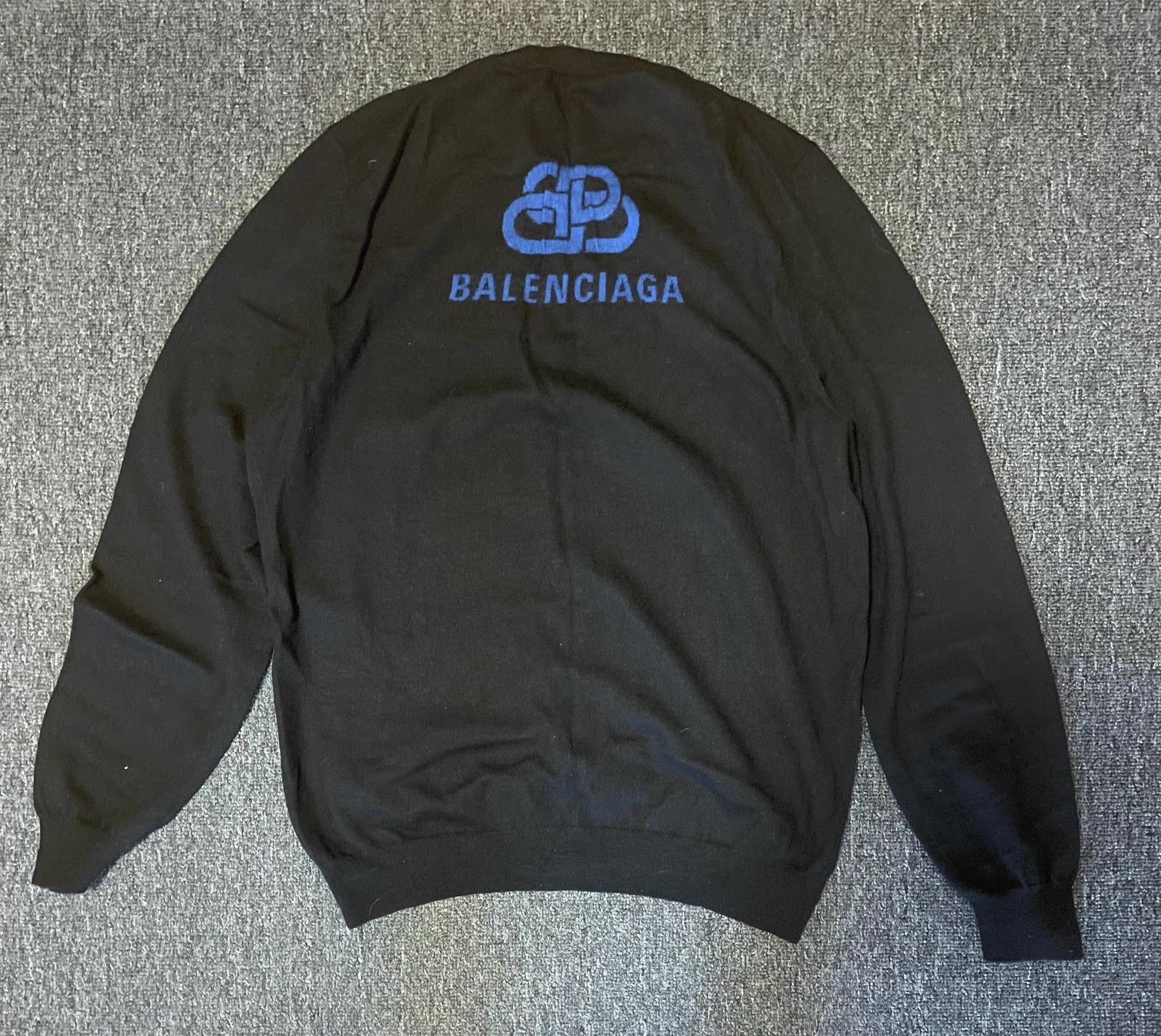 Balenciaga Balenciaga black wool sweater Q4 Size US L / EU 52-54 / 3 - 1 Thumbnail
