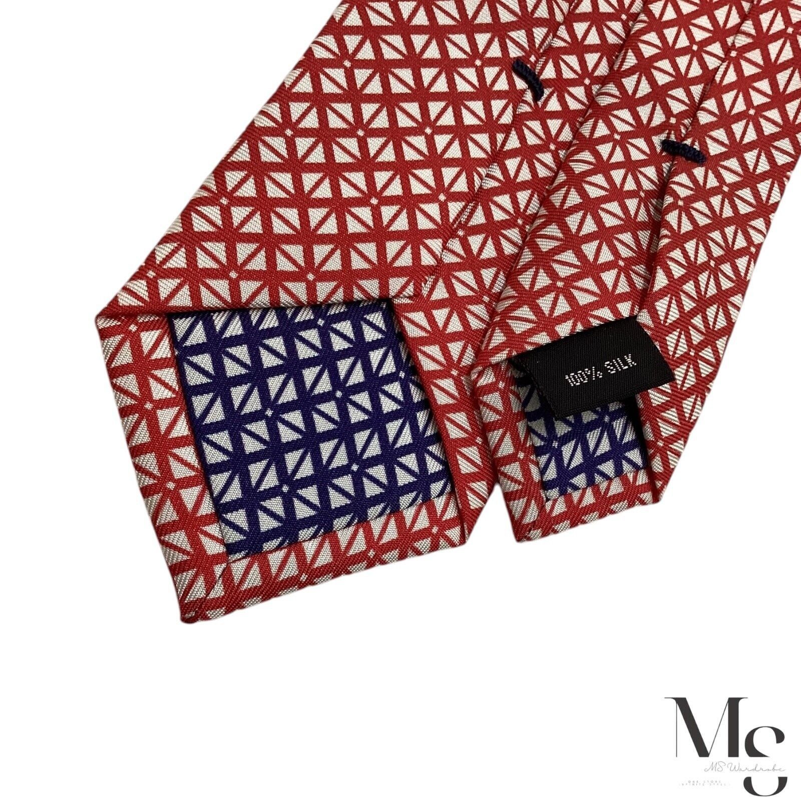 Other PAUL Red Geometric Luxury Silk Tie W:2.5" EX COND Size ONE SIZE - 6 Thumbnail