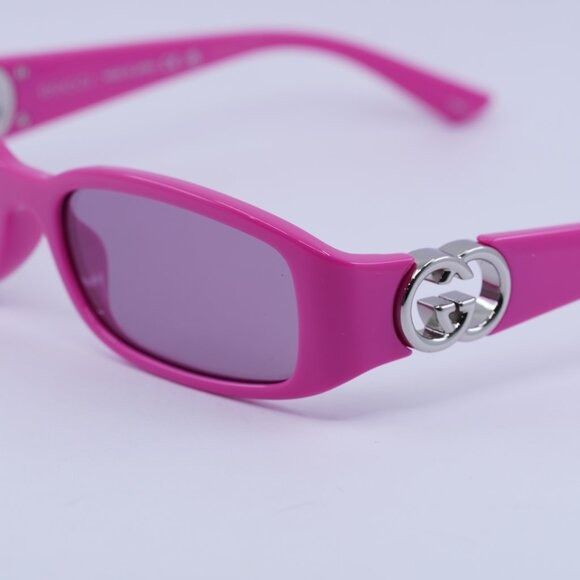 Gucci Gucci GG1661S 004 Sunglasses Fuchsia Rectangle Frame, Pink Size ONE SIZE - 8 Thumbnail