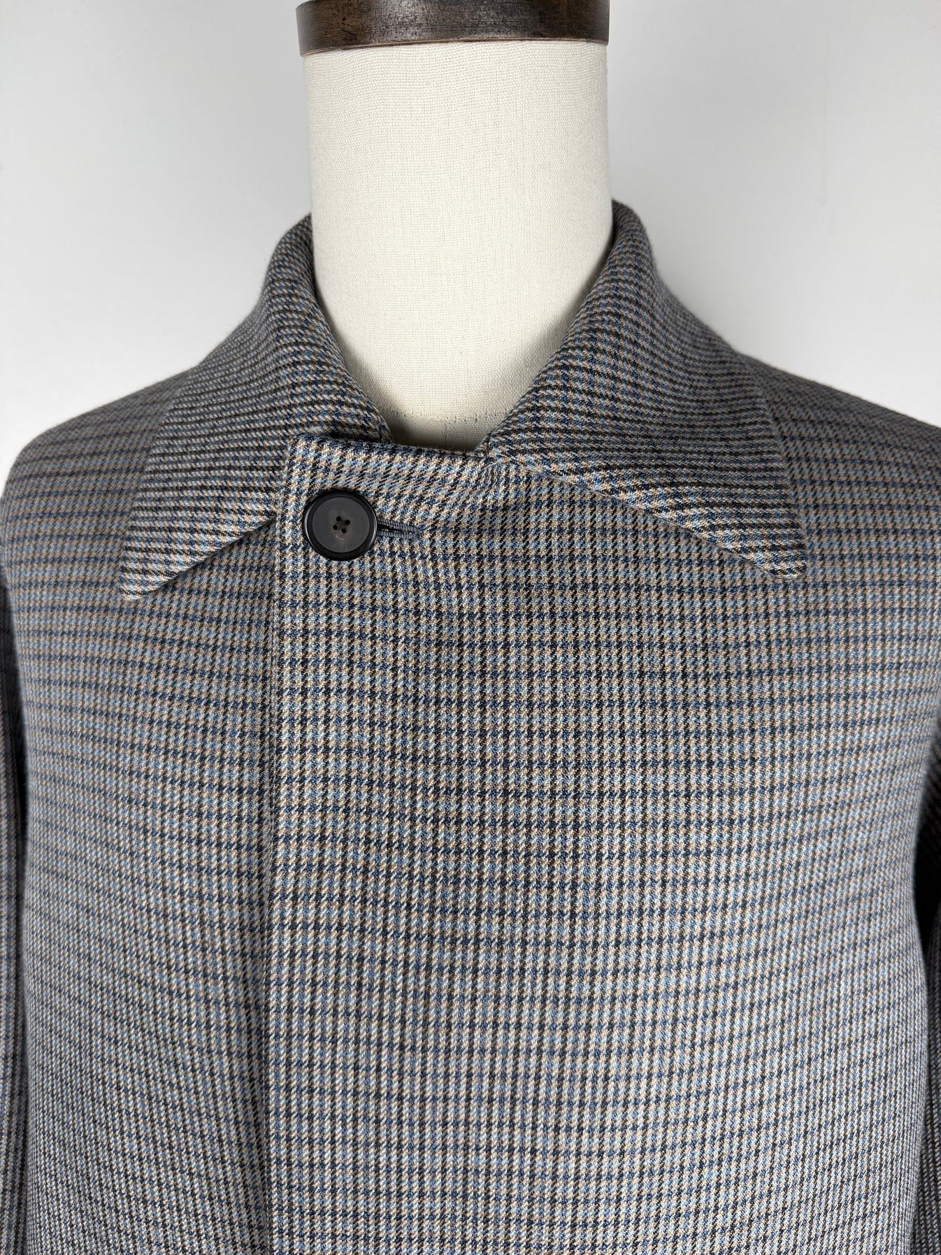 Auralee Double Face Check Soutien Collar Coat Size US XL / EU 56 / 4 - 4 Thumbnail