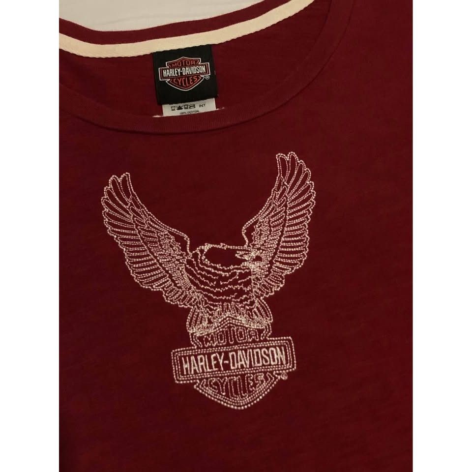 Harley Davidson Harley Davidson Shirt Large Women Embroidered Design Size L / US 10 / IT 46 - 4 Thumbnail