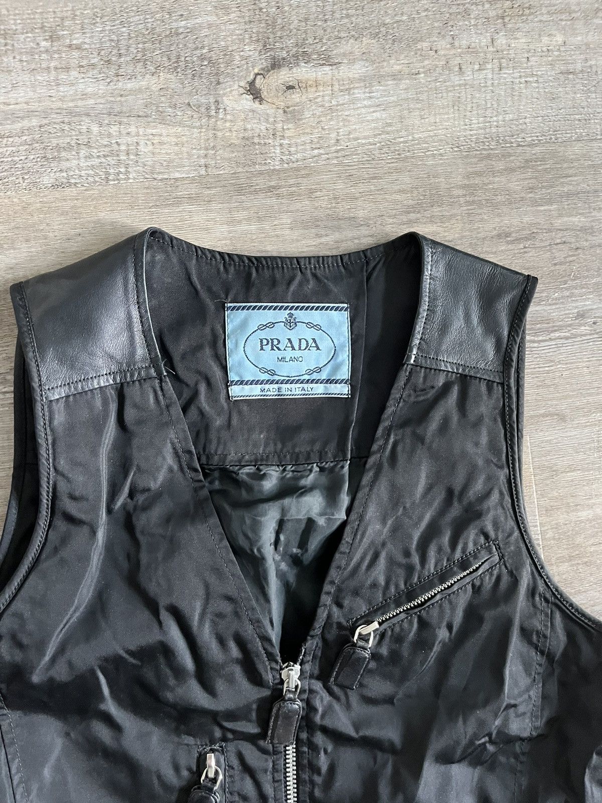 Prada Prada SS95 Women’s Nylon Tactical Vest – Vintage 1995 Size L / US 10 / IT 46 - 3 Thumbnail