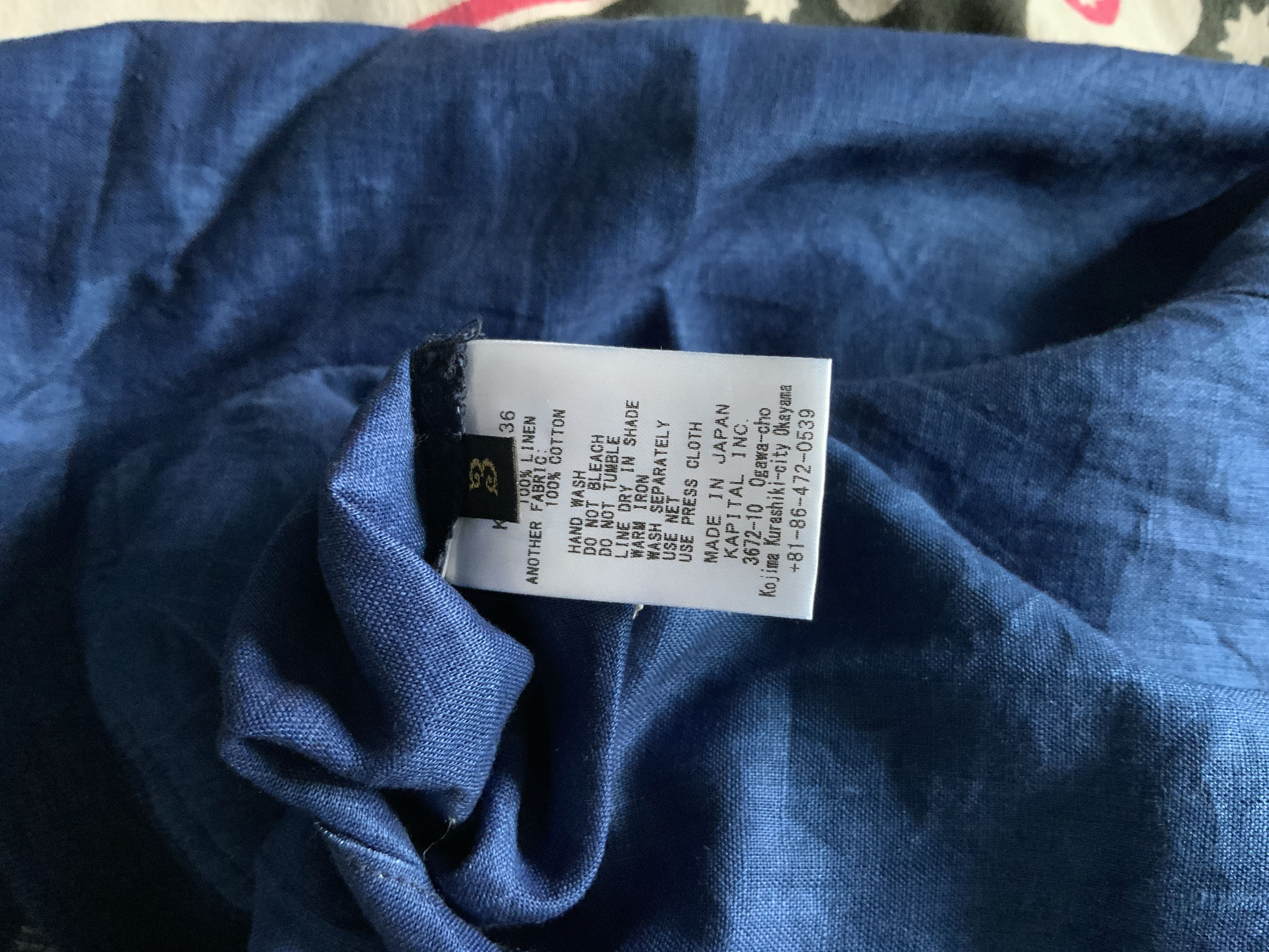 Kapital × Kapital Kountry KAPITAL Striped Linen Reversible Bomber Jacket Size US L / EU 52-54 / 3 - 5 Thumbnail