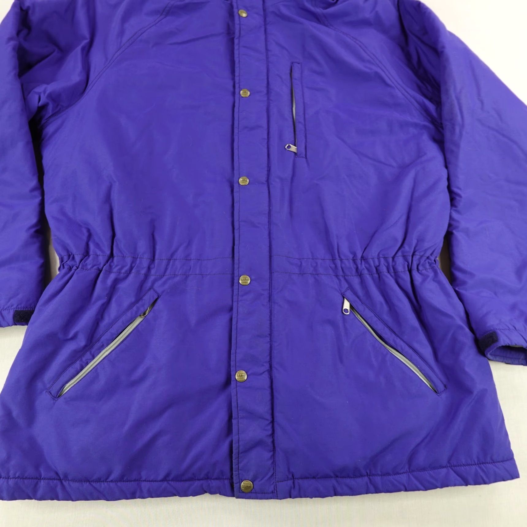 Vintage VINTAGE LL Bean Jacket Mens XL Blue Parka 90s Quilted Puffer Lined Zip Hoodie Waterproof Windproof Full Zip Outdoors Coat Size US XL / EU 56 / 4 - 3 Thumbnail