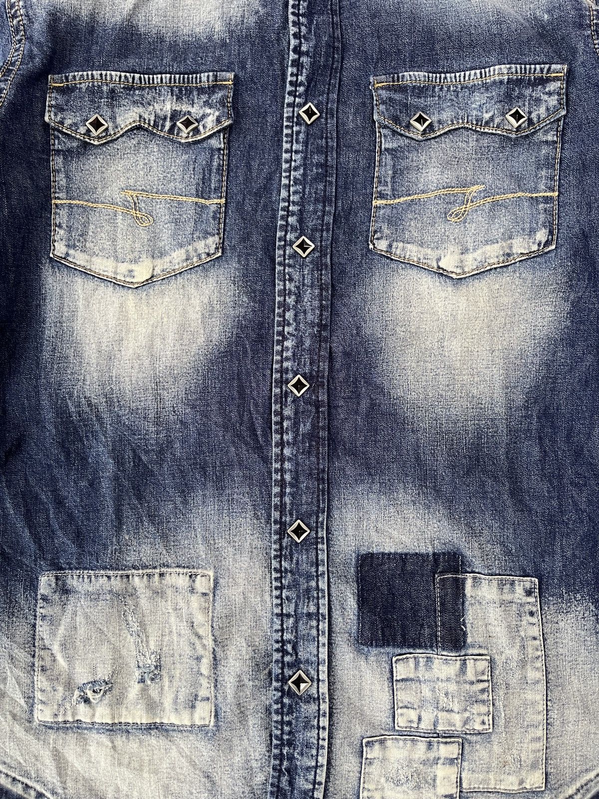 JACKROSE Jackrose Distressed Patchwork Indigo Boro Kapital Style Size US S / EU 44-46 / 1 - 3 Thumbnail