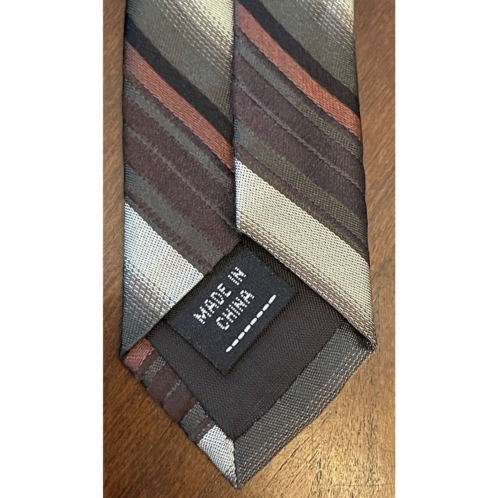 Other Paul Dione Green Brown 100% Silk Made In China Size ONE SIZE - 7 Thumbnail