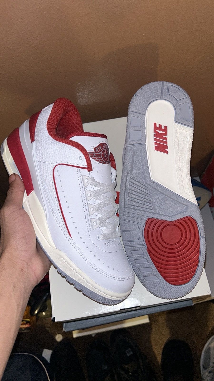Jordan Brand Jordan 2/3 White Varsity Red Size US 8.5 / EU 41-42 - 1 Thumbnail