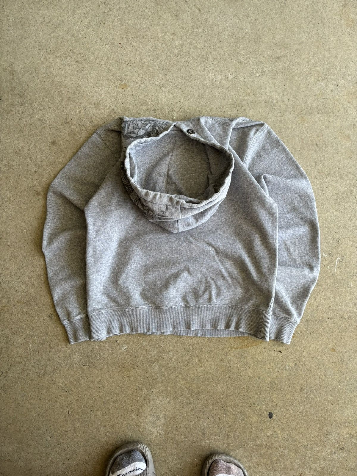 Fox Racing Vintage Y2K Fox Racing Subtle Logo Heather Grey Hoodie Size US S / EU 44-46 / 1 - 2 Thumbnail