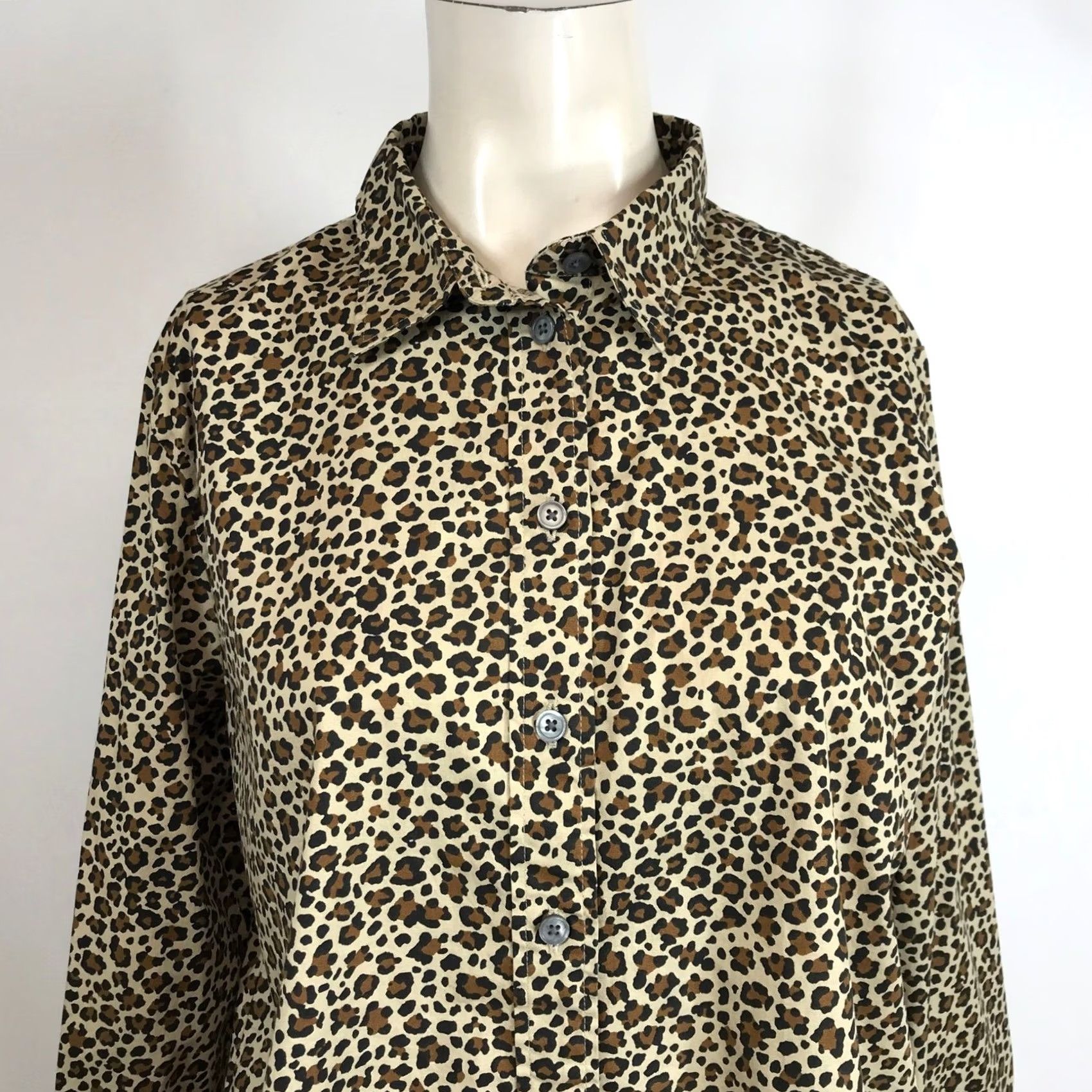 J.Crew J Crew Leopard Print Button Down Shirt Long Sleeve Women Size M Size M / US 6-8 / IT 42-44 - 2 Thumbnail