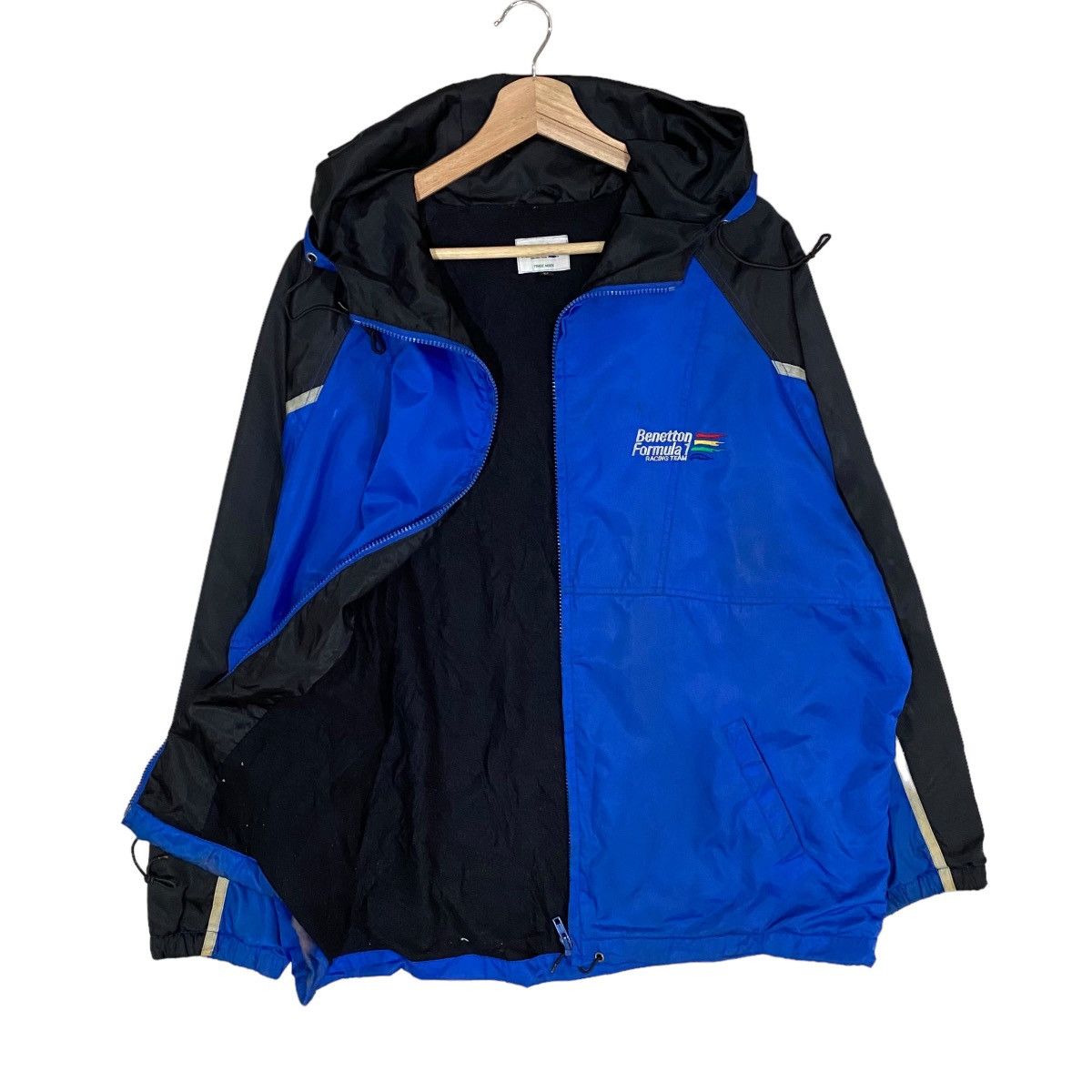 Benetton × United Colors Of Benetton ⚡️VTG BENETTON F1 RACING TEAM HOODIE LIGHT JACKET Size US L / EU 52-54 / 3 - 6 Thumbnail