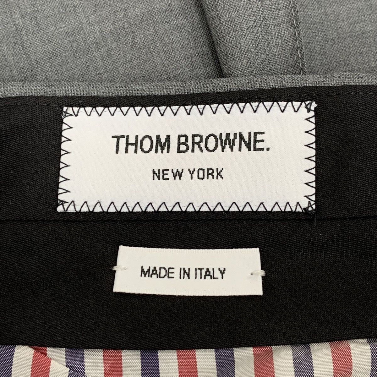 Thom Browne Thom Browne Four-Bar Wool Casual Pleated Long Skirt K26WX Size 26" / US 2 / IT 38 - 5 Thumbnail