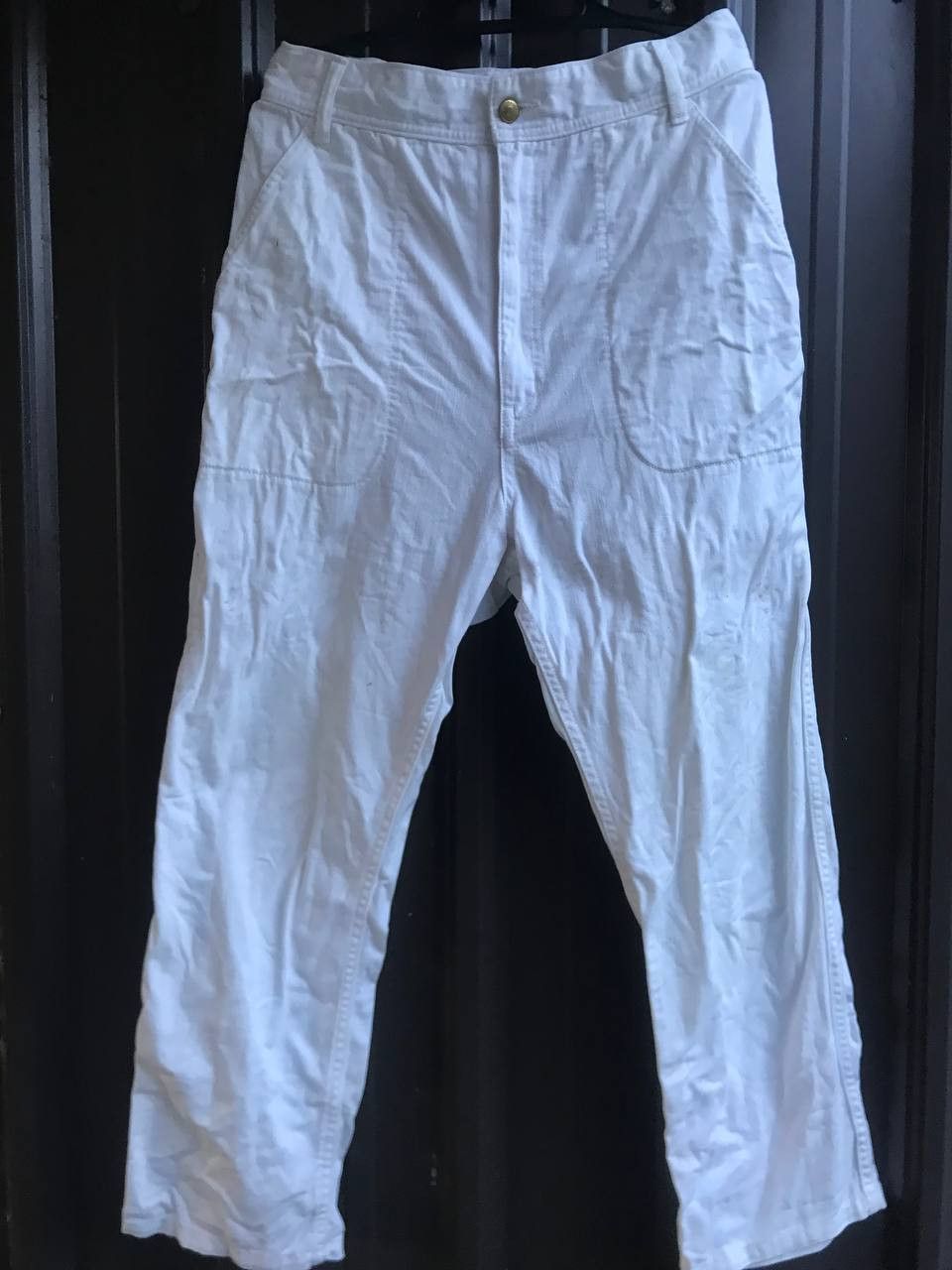 Issey Miyake × Japanese Brand × mercibeaucoup Mercibeaucoup Drop Crotch Big Patch Ribbon Baggy Pants Size US 30 / EU 46 - 2 Thumbnail