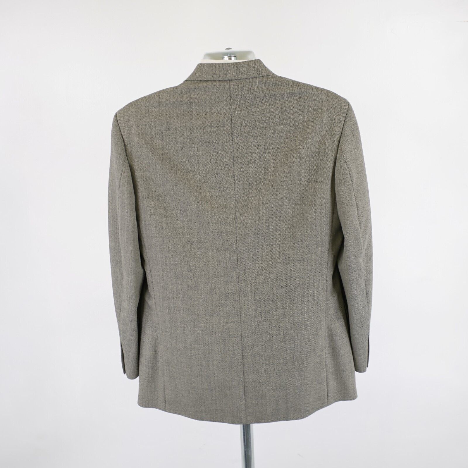 Oscar De La Renta Oscar De La Renta Tweed Wool Herringbone 40R Gray W/ Hint Of Size 40R - 6 Thumbnail