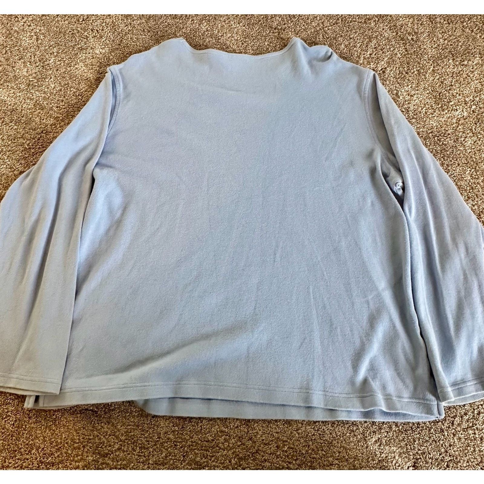 Other Woman Light Blue Embroidered Long Sleeve16-18W Size XXL / US 16-18 / IT 52-54 - 8 Thumbnail