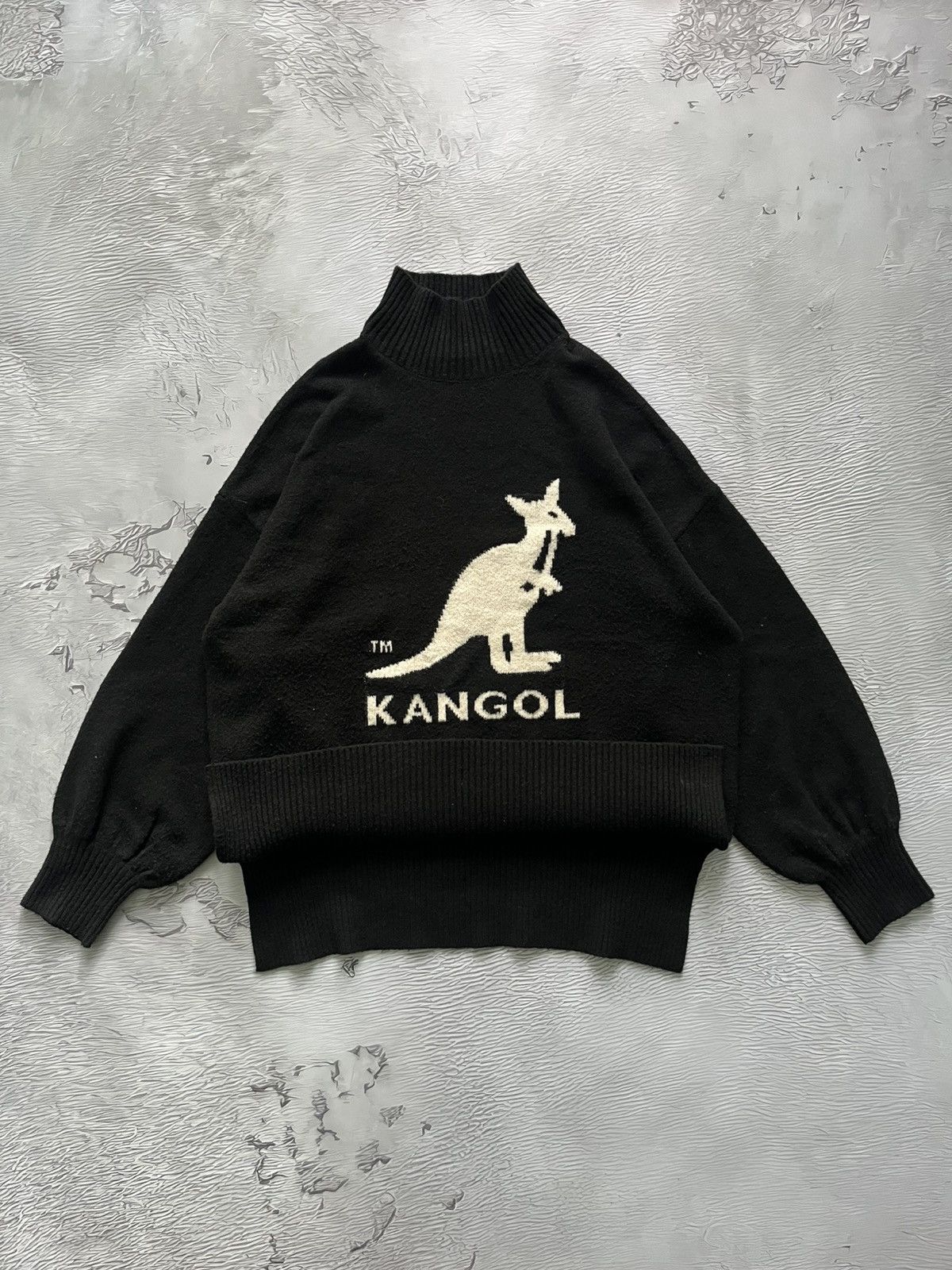 Kangol Kangol x H&M Vintage Streetwear Sweater Golf Wool Black Size S / US 4 / IT 40 - 3 Thumbnail