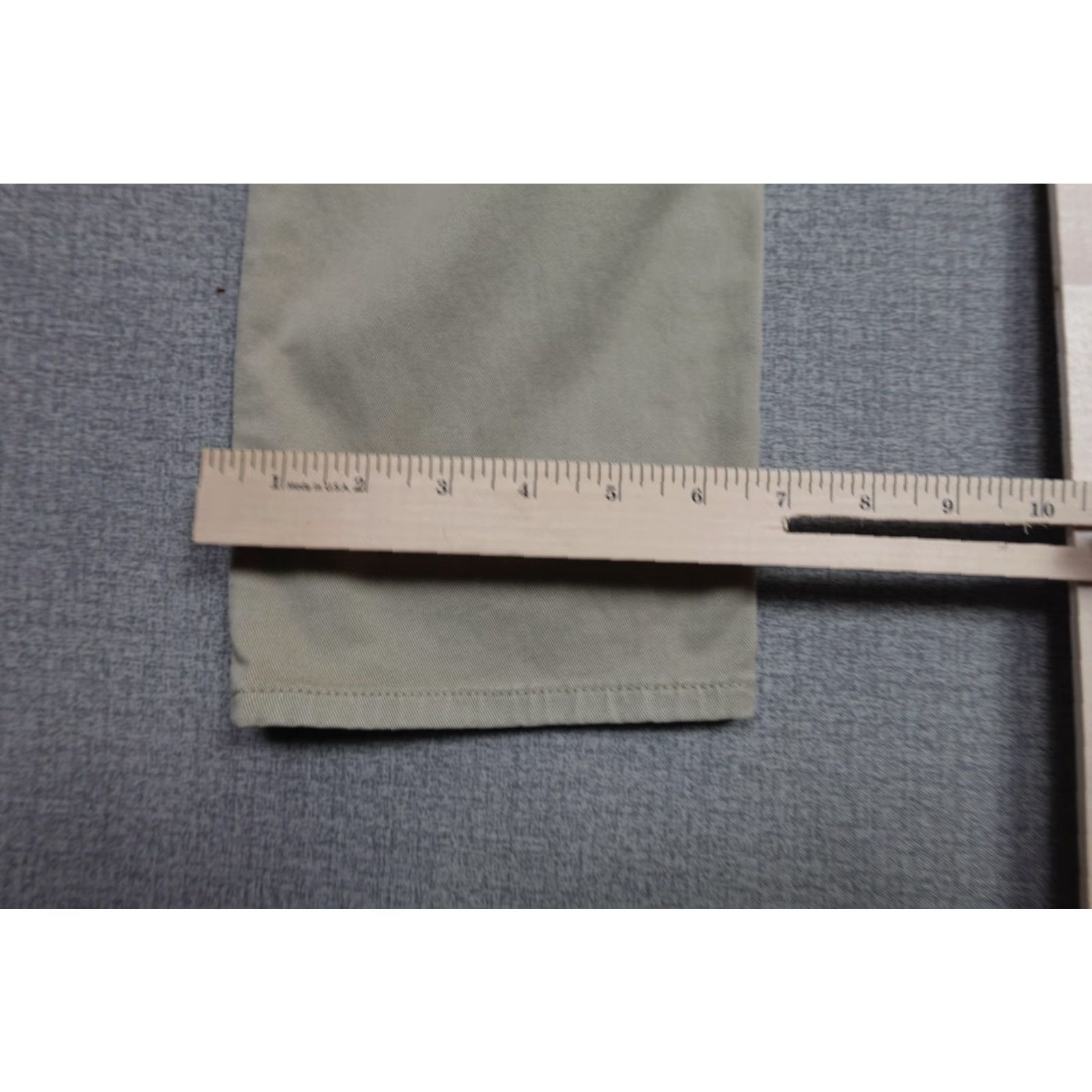 Vintage AG Adriano Goldschmied Marshall Slim Trouser Pants Mens 30x34 Beige Slim Chino Pants Mens Slim Tapered Flat Front Front Zip Pockets Mock Back P, Beige Size US 30 / EU 46 - 6 Thumbnail