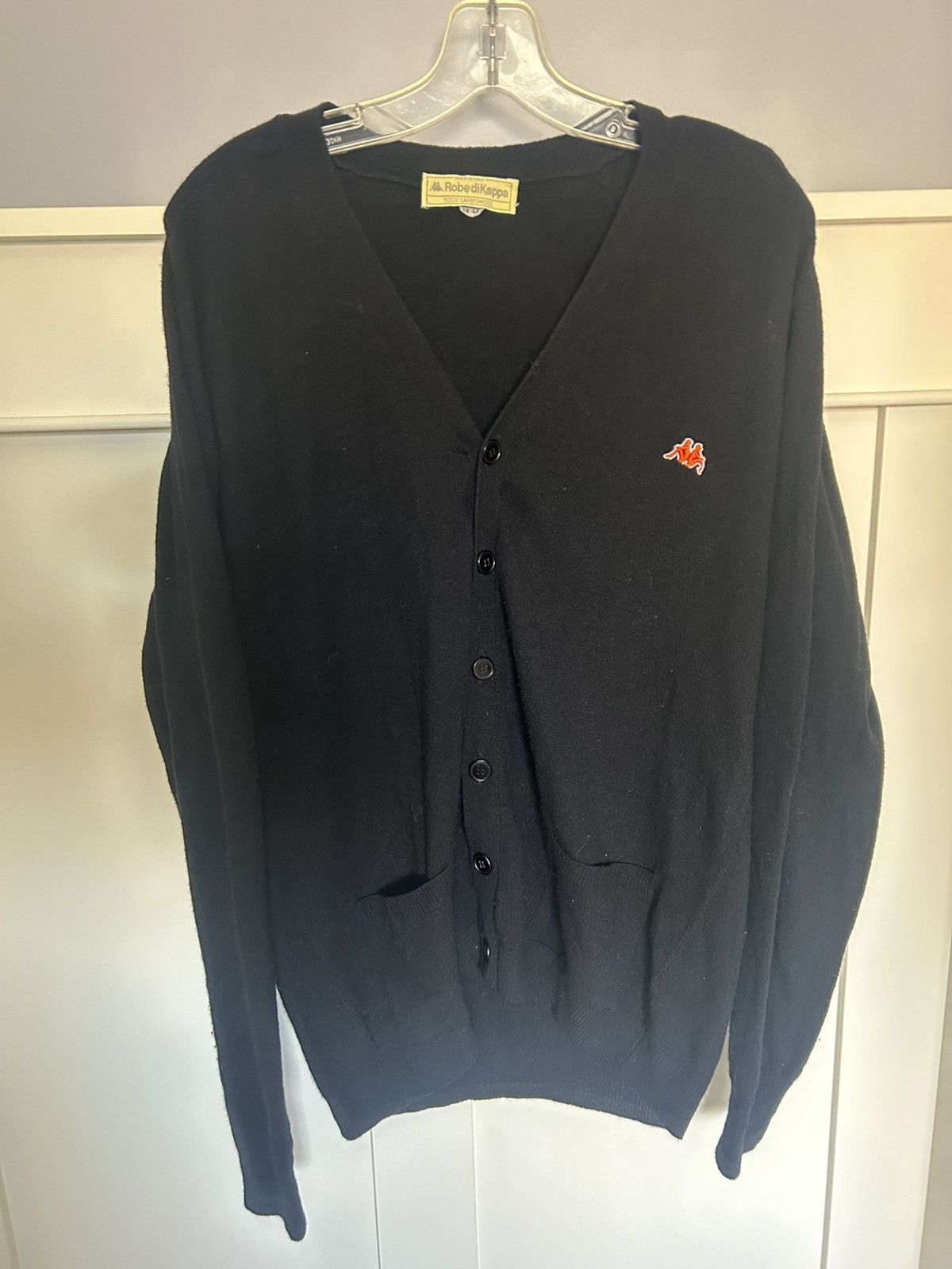 Vintage Robe di Kappa 100% lambswool button up cardigan