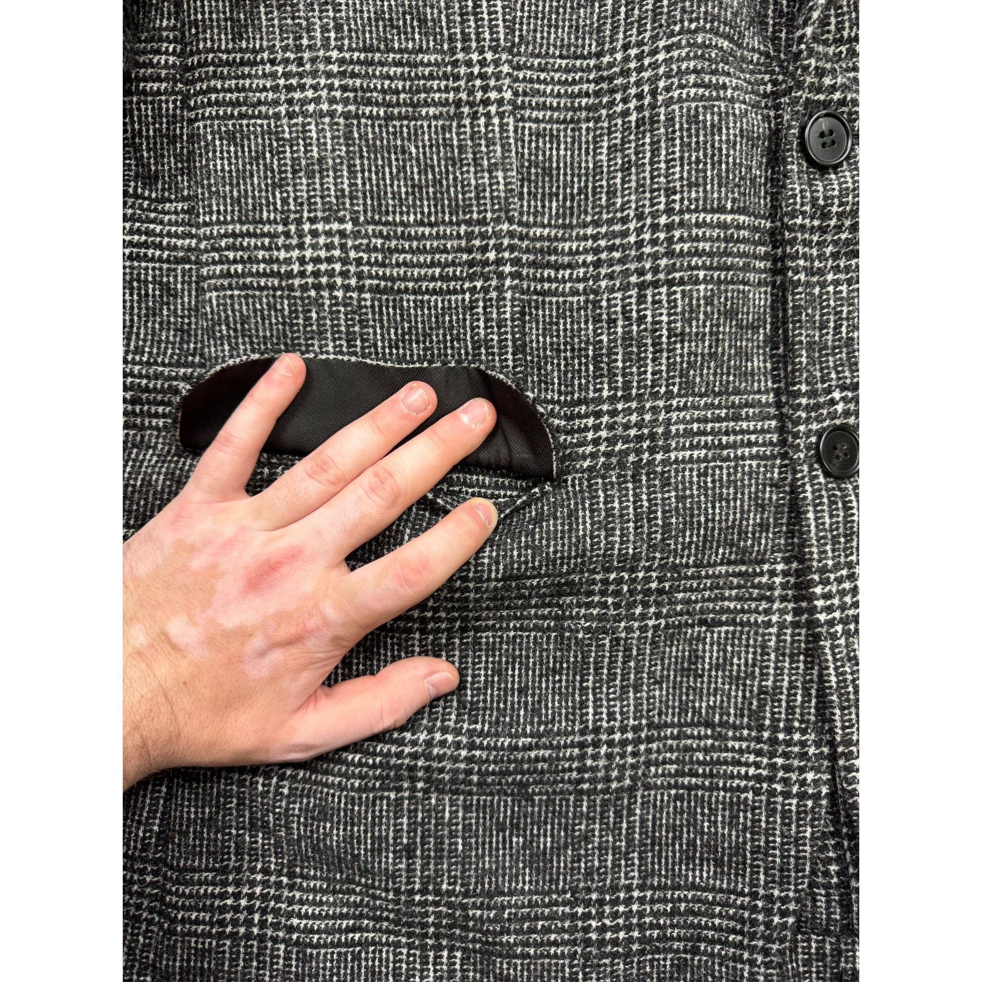 Allsaints AllSaints Soft Tweed Two Button Gray Blazer (Y1279) Size 44R - 4 Thumbnail