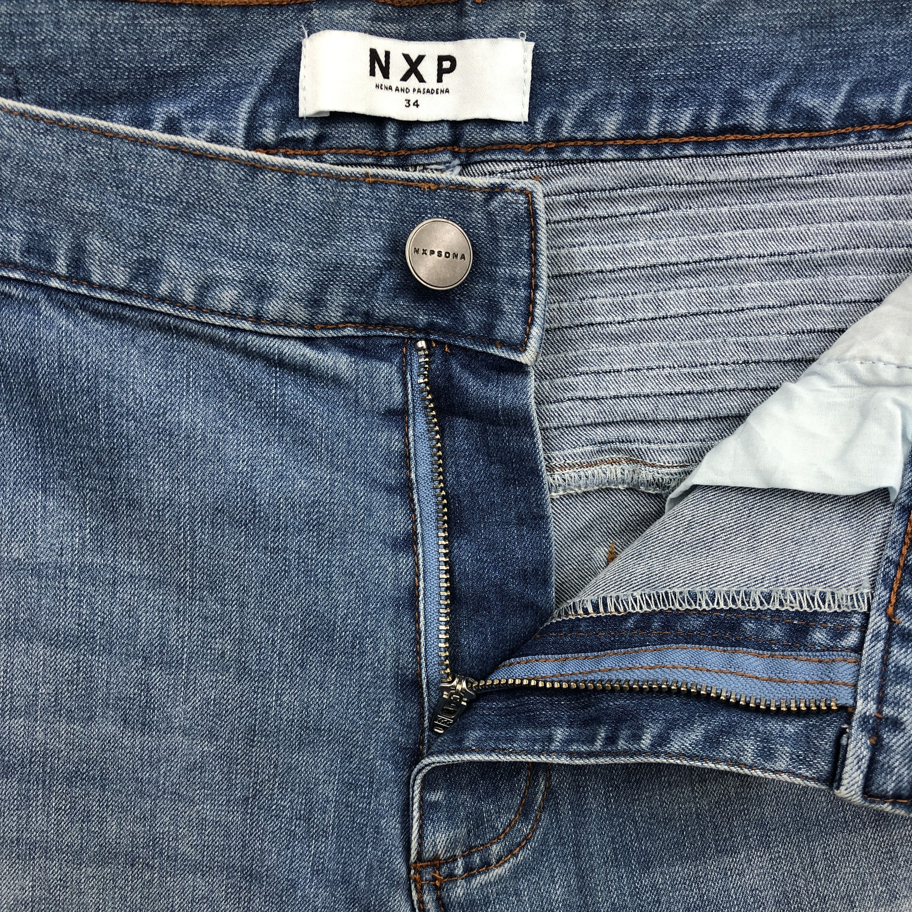 Japanese Brand Vintage Japanese Jogger NXP Distressed Jeans Denim Pant. Size US 34 / EU 50 - 5 Thumbnail