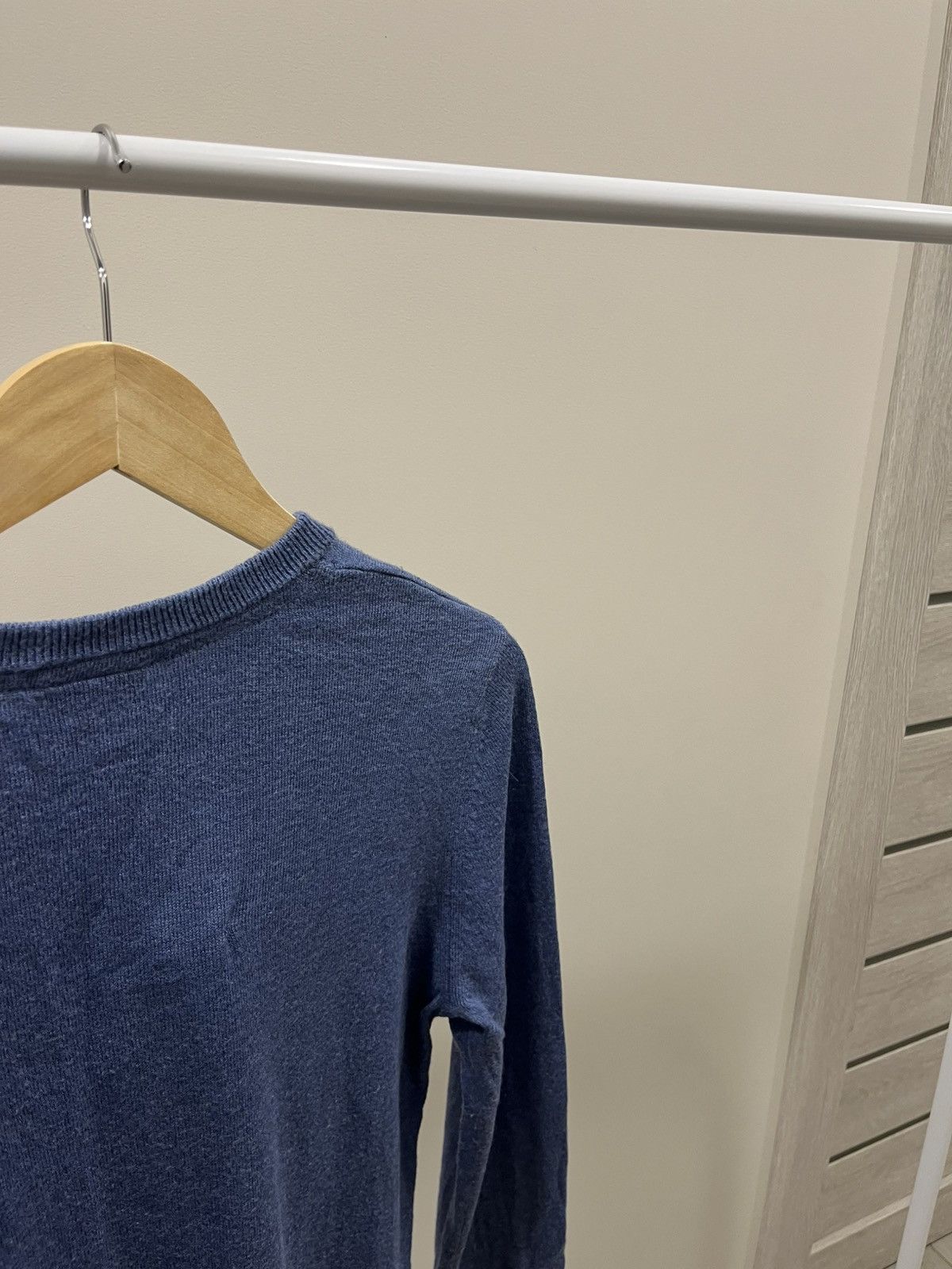 Vintage Vintage Napapijri Sweater Wool Small logo Blue Knit Casual Size US S / EU 44-46 / 1 - 6 Thumbnail