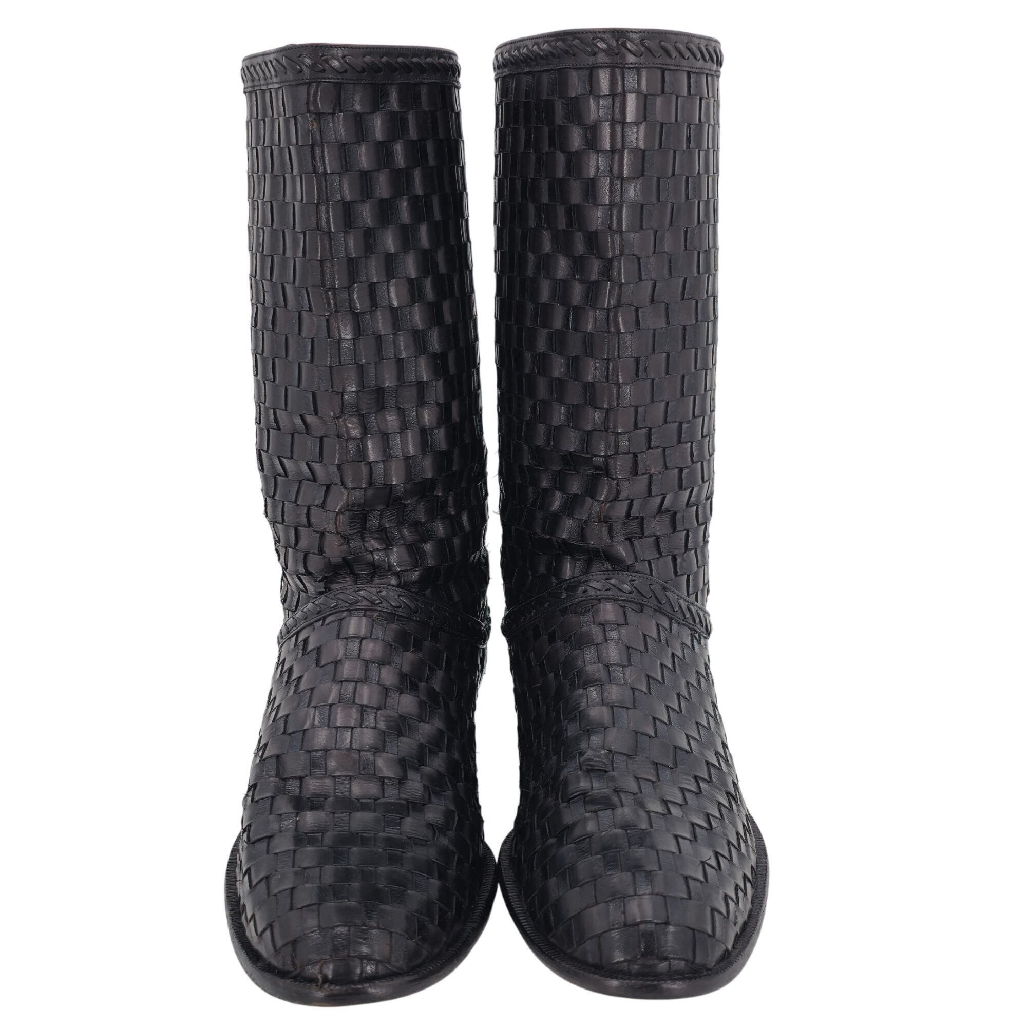 Bally Vintage Bally Italy Full Hand Woven Calfskin Boots Mens 8.5 Size US 8.5 / EU 41-42 - 5 Thumbnail