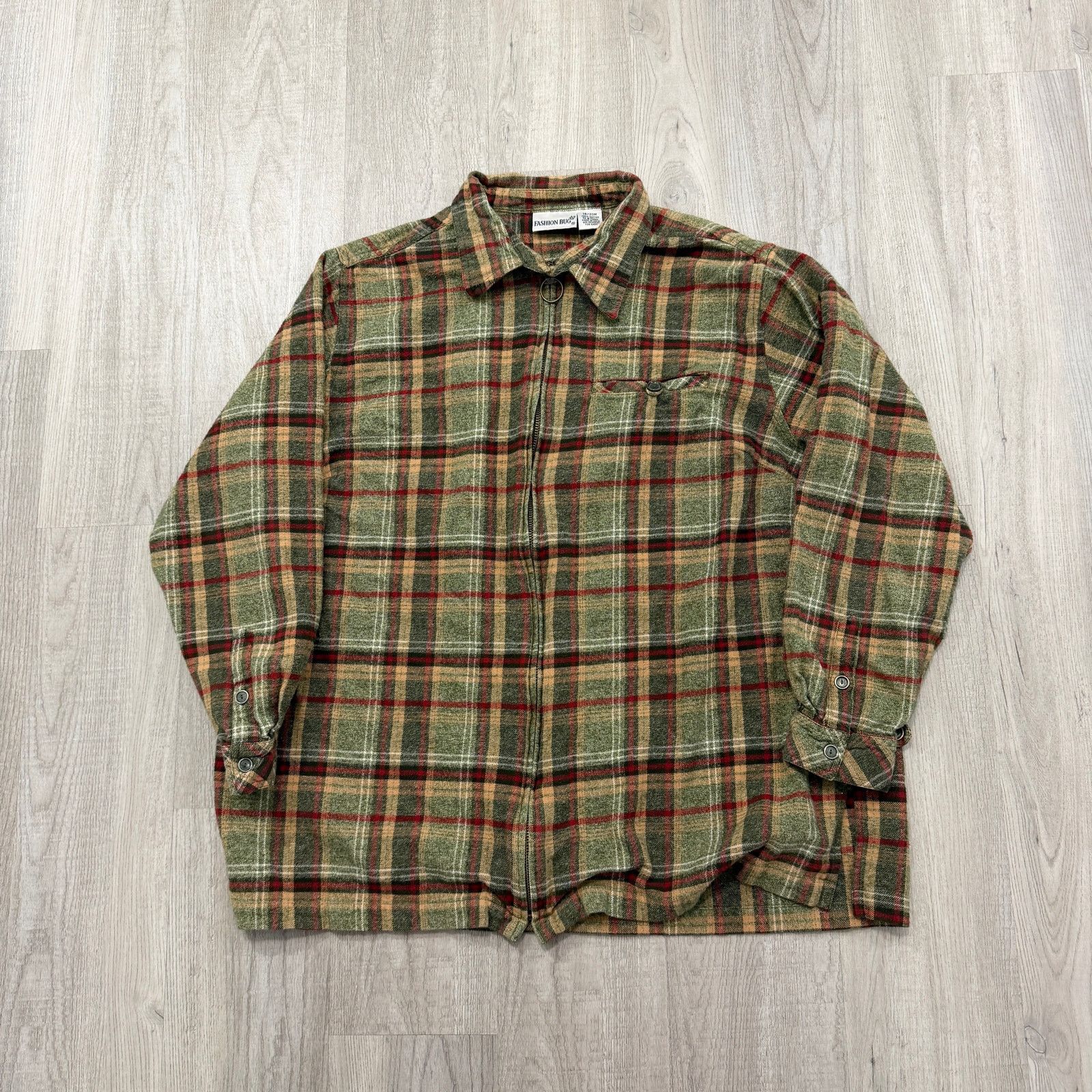 Vintage Vintage Fashion Bug Flannel Shirt Womens 18/20W Full Zip Size XXL / US 16-18 / IT 52-54 - 1 Thumbnail