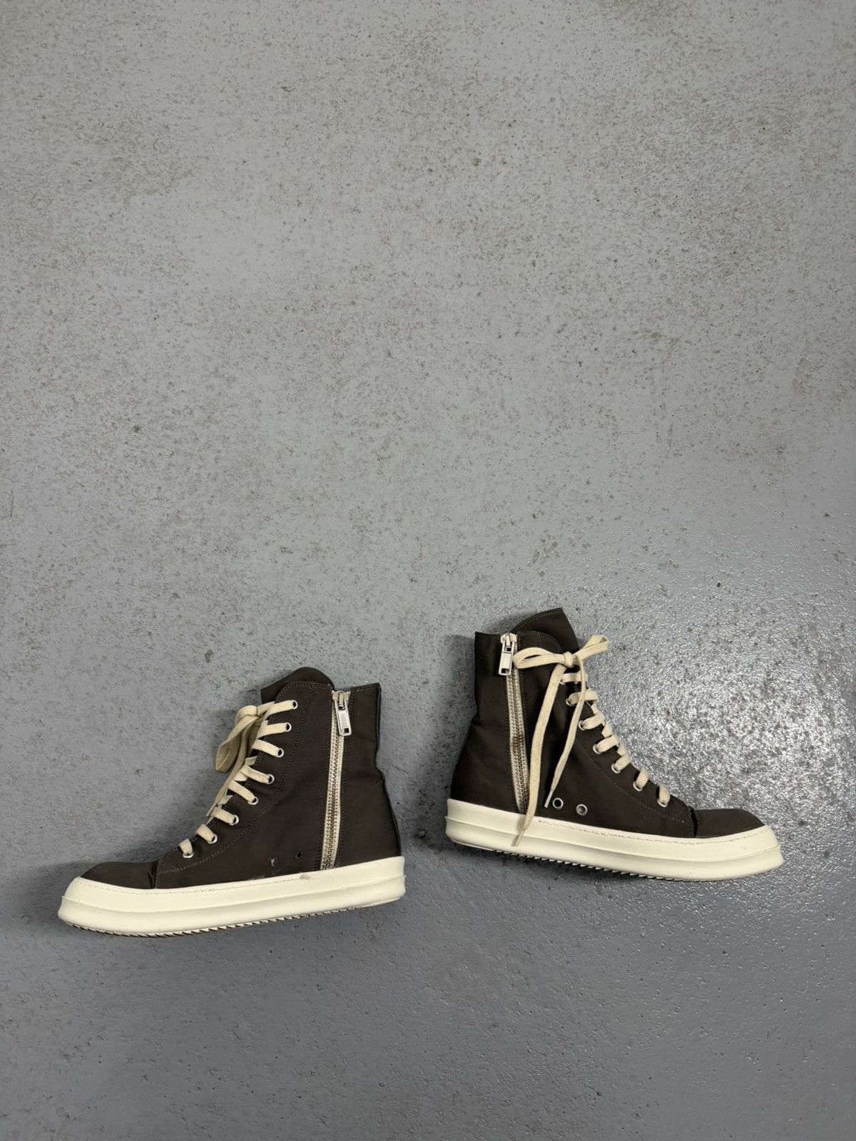 Rick Owens Drkshdw Rick Owens Drkshdw Vegan Ramones High Sneakers Size US 7 / EU 40 - 6 Thumbnail